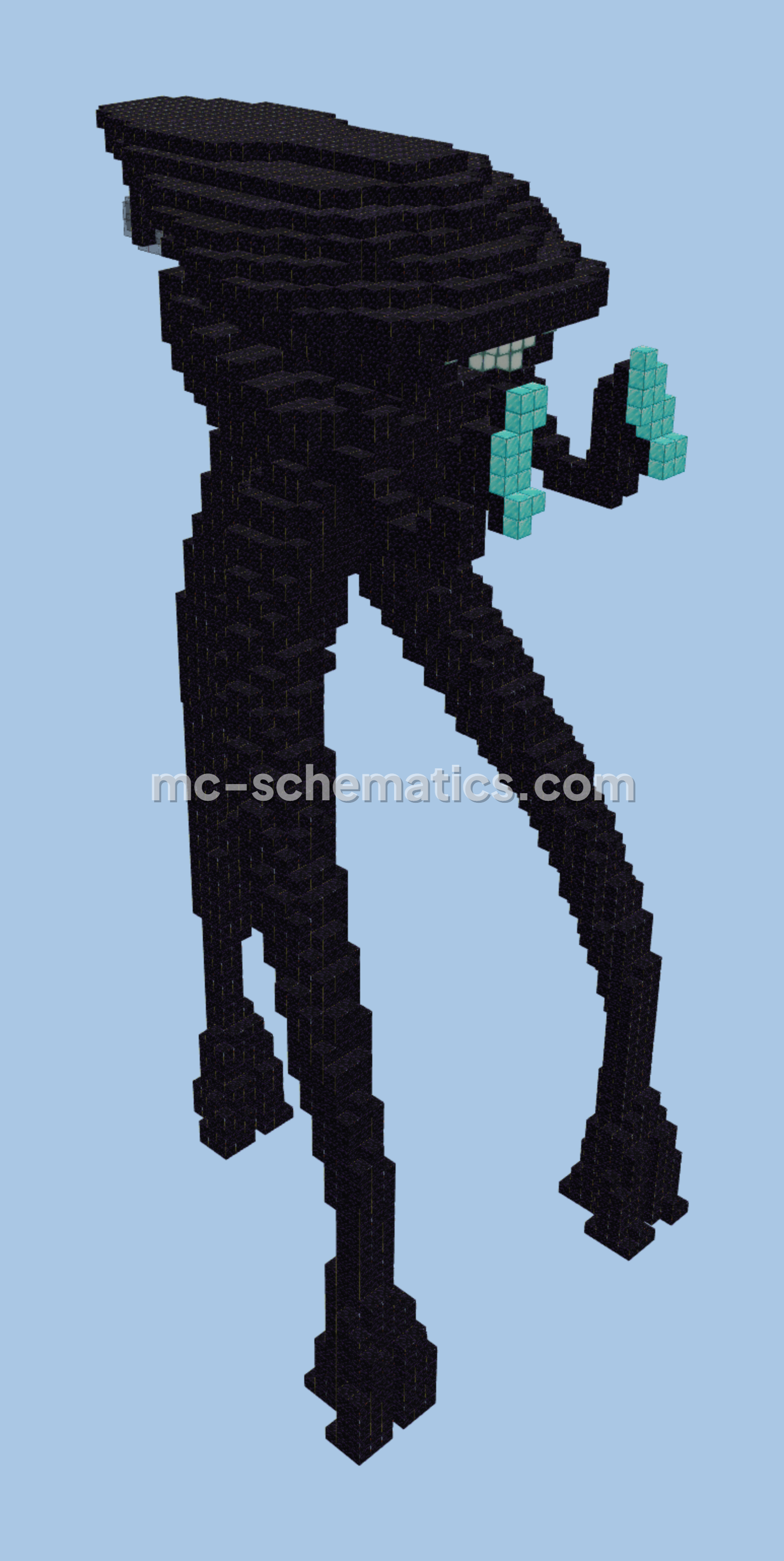War of the Worlds Tripod Minecraft schematic preview