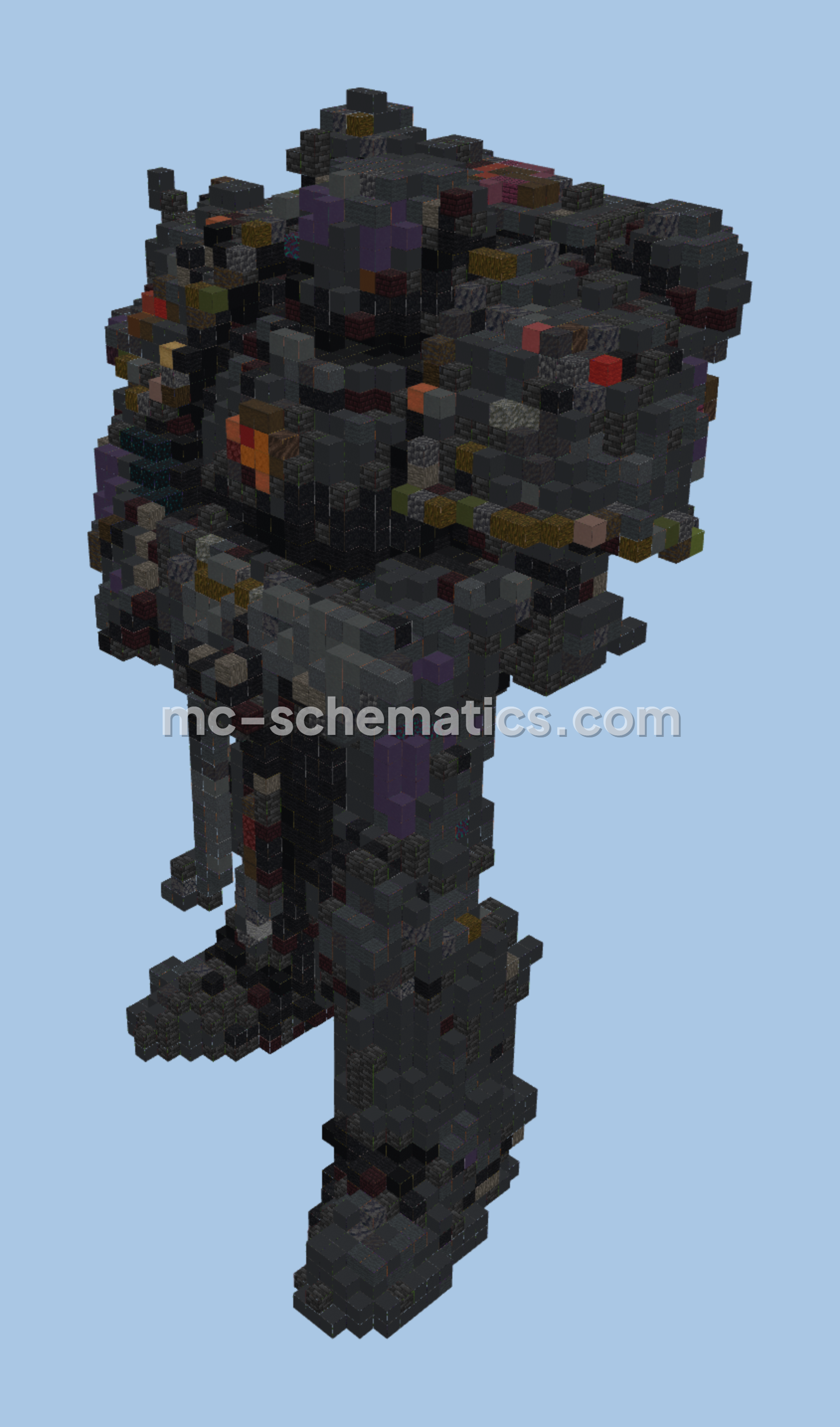 Warhammer 40k Sci-Fi Structure Minecraft schematic preview