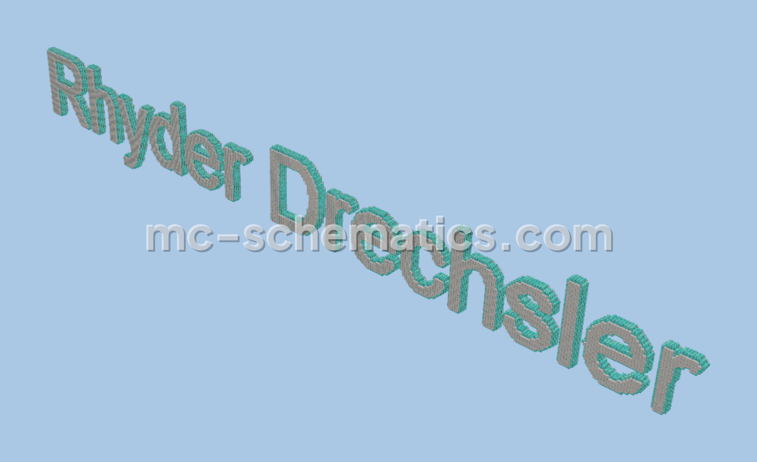 Welcom Rhyder Structure Minecraft schematic preview