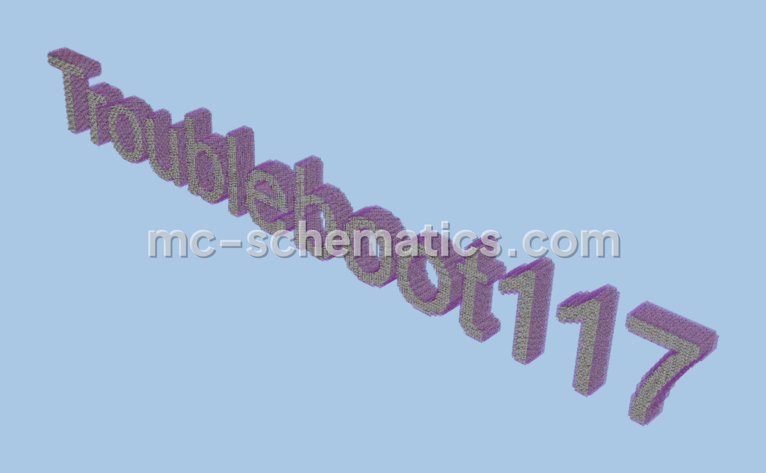 Giant Troubleboot117 Nameplate Build Minecraft schematic preview