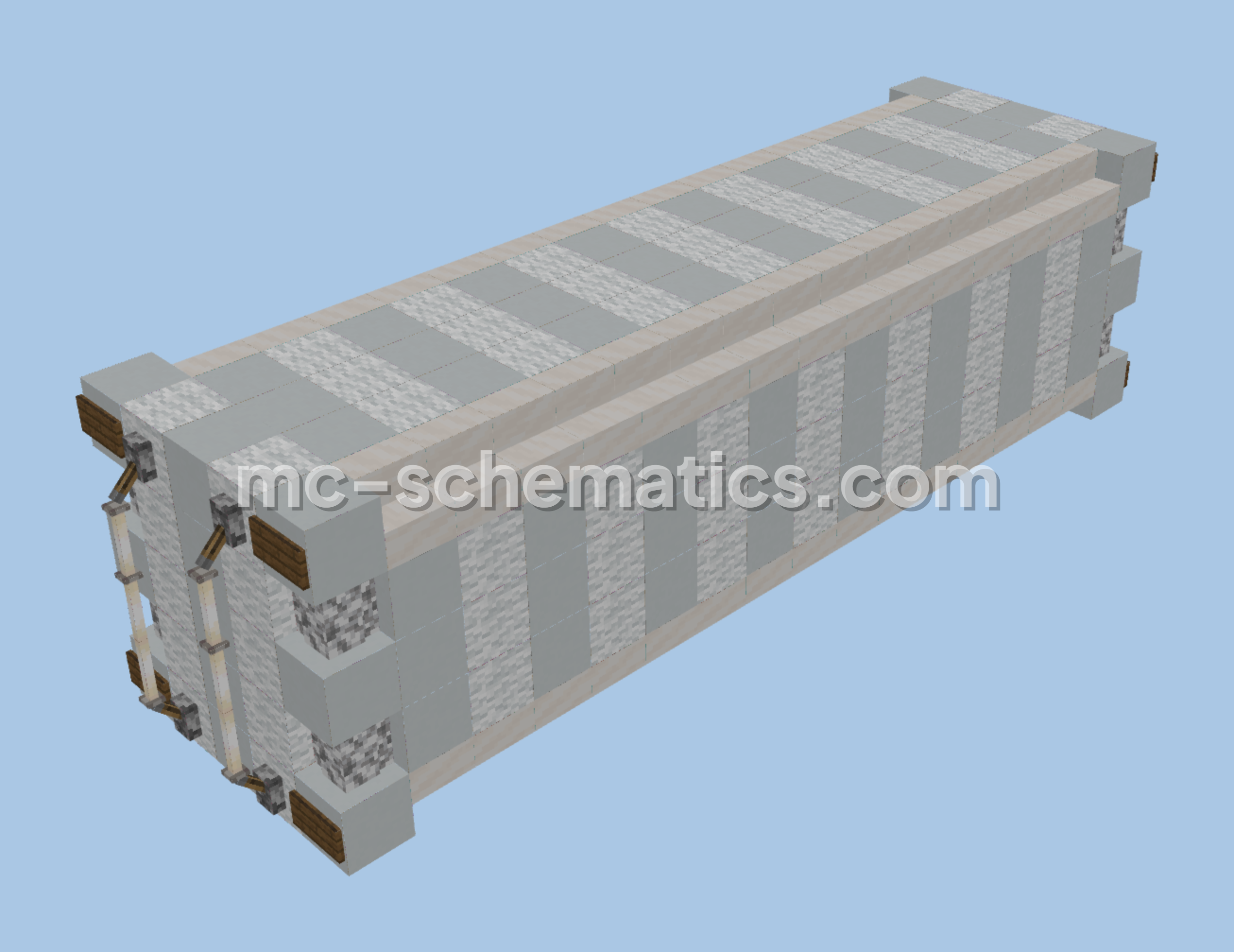 White Container Decoration Minecraft schematic preview