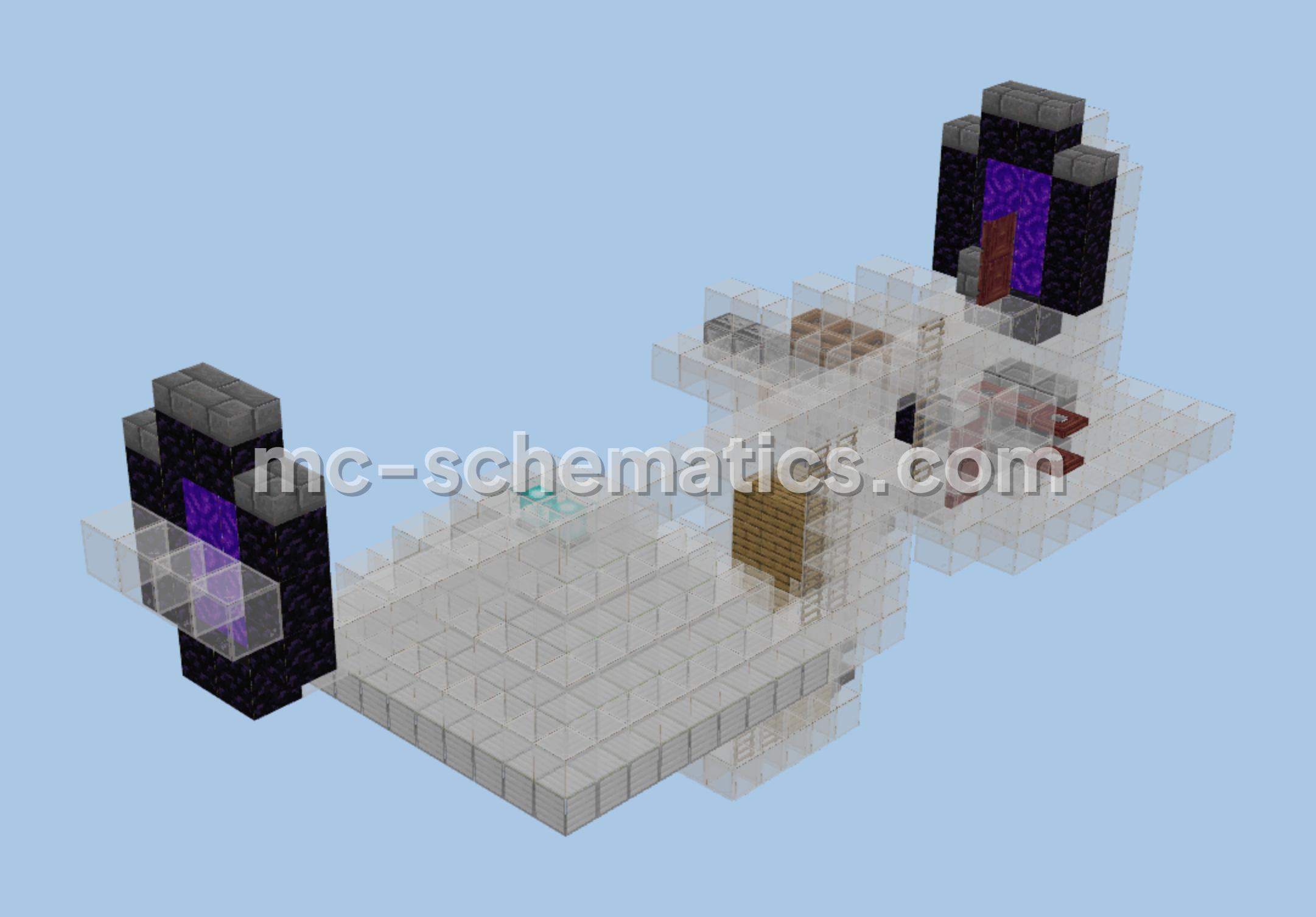 Wither Skull Storage System Minecraft schematic preview