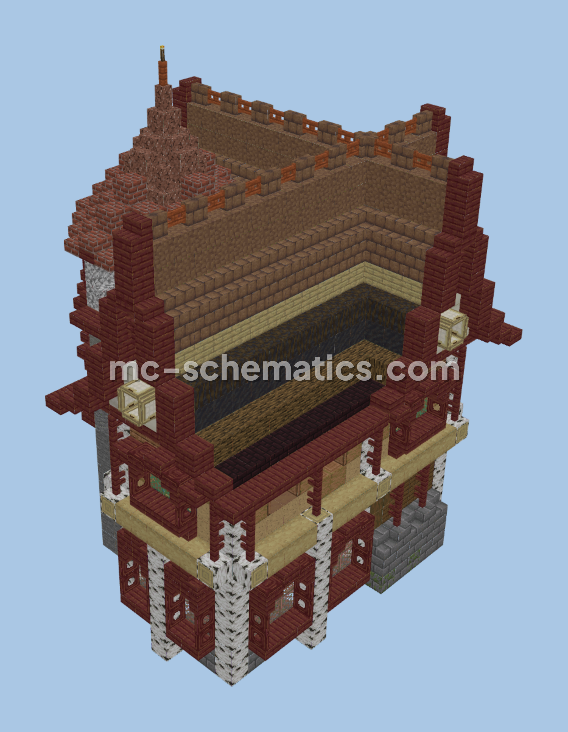 Wizards Watchtower Structure Minecraft schematic preview