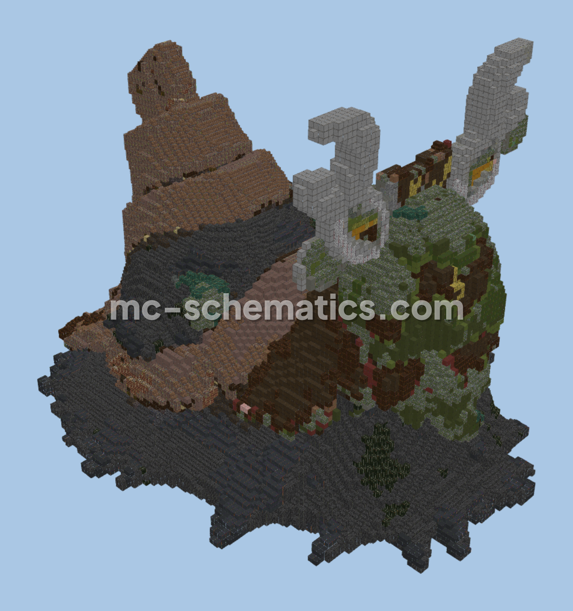 Wo-Chien Structure Minecraft schematic preview