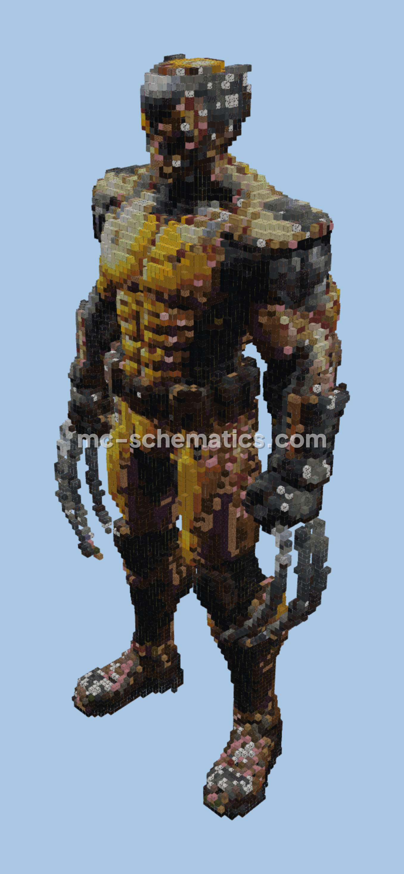 Wolverine Statue Minecraft schematic preview