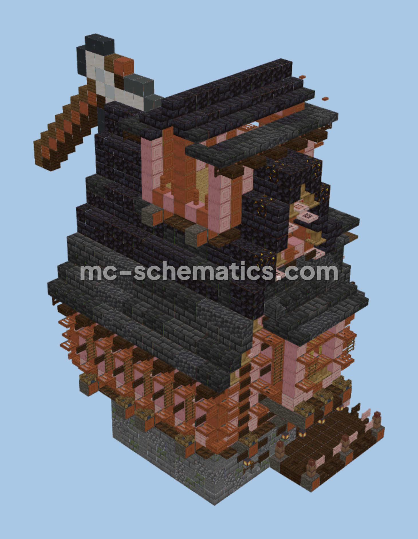 Woodcutter Cottage Minecraft schematic preview