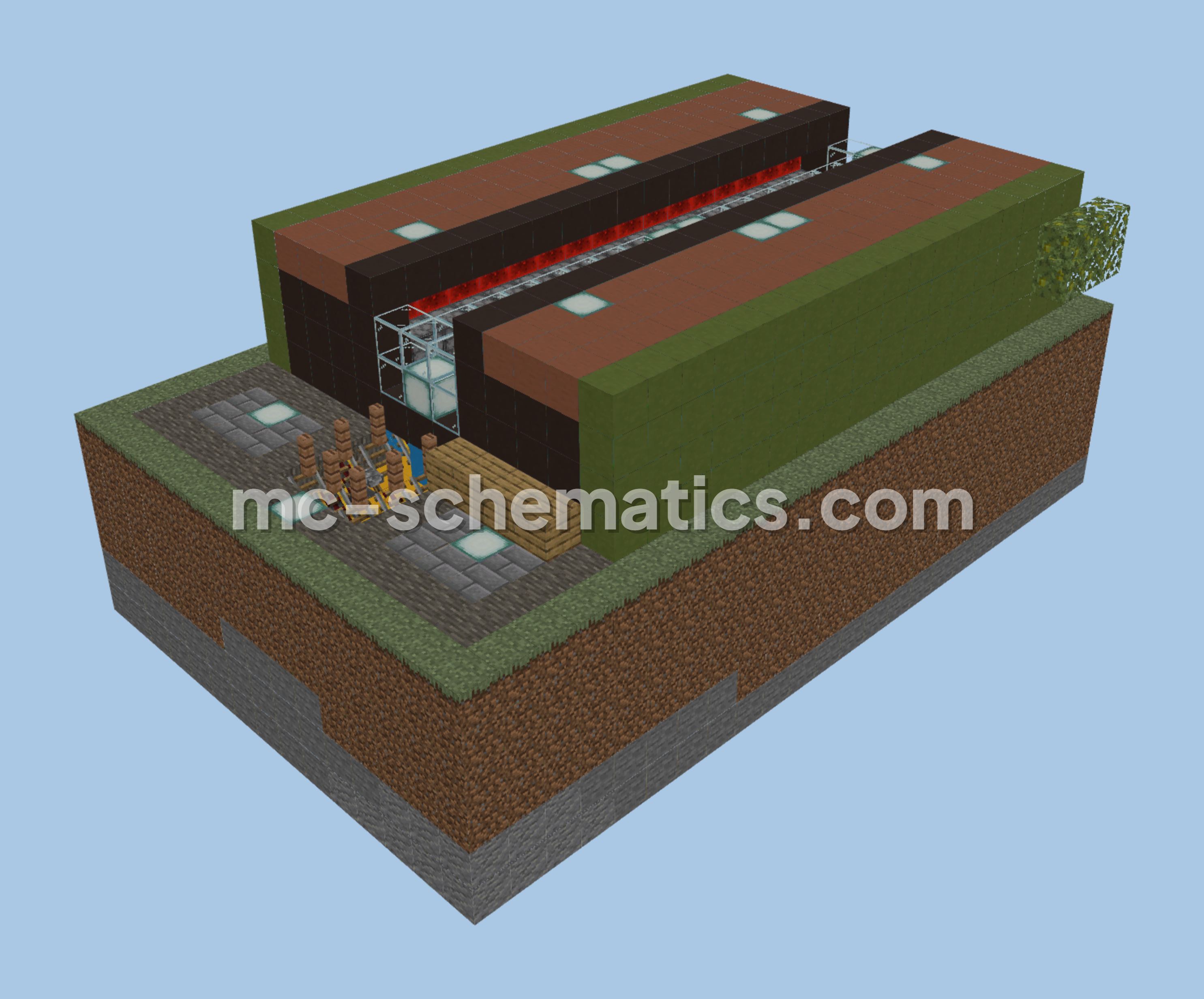 Simple Minecraft Wool Sheep Farm Minecraft schematic preview