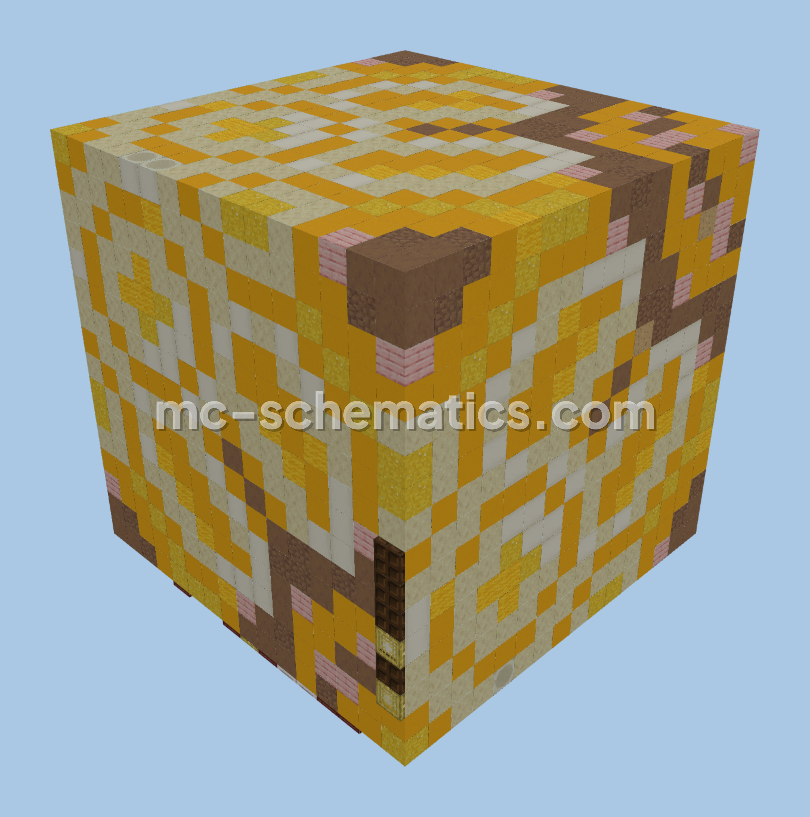 Yellow Glazed Terracotta Structure Minecraft schematic preview