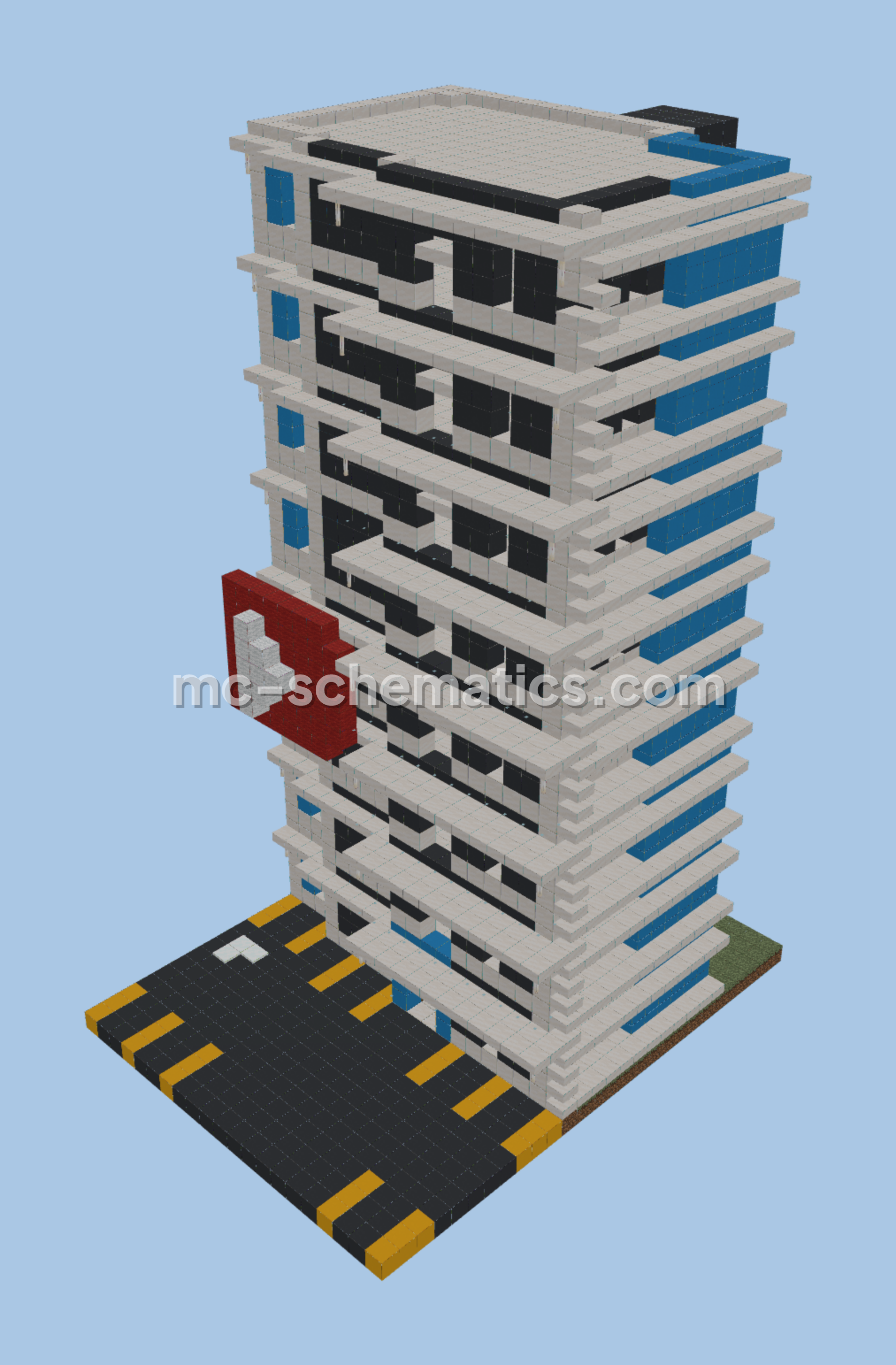 Youcube Office Structure Minecraft schematic preview
