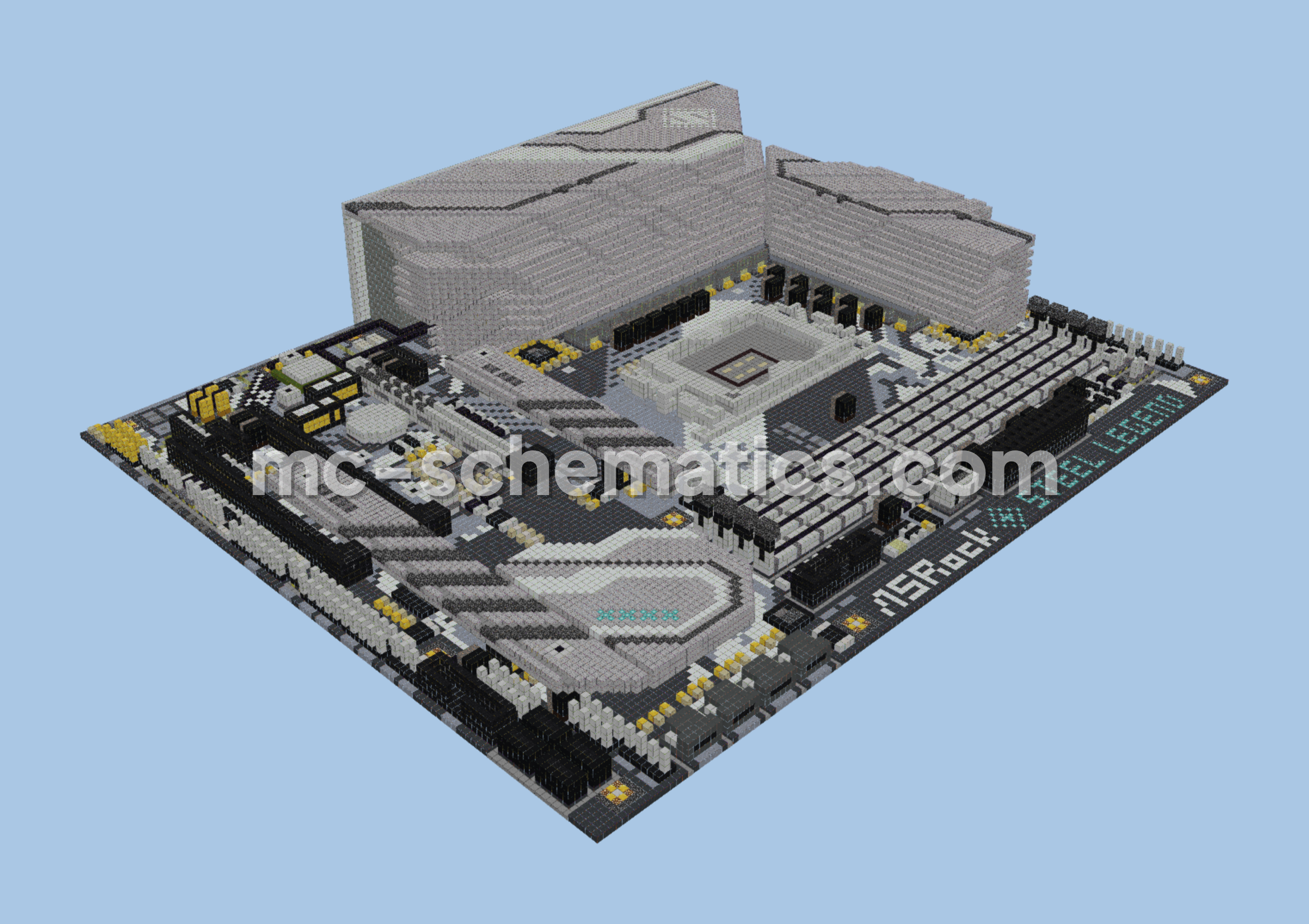 Z690 Steel Legend WiFi 6E D5 Motherboard Minecraft schematic preview