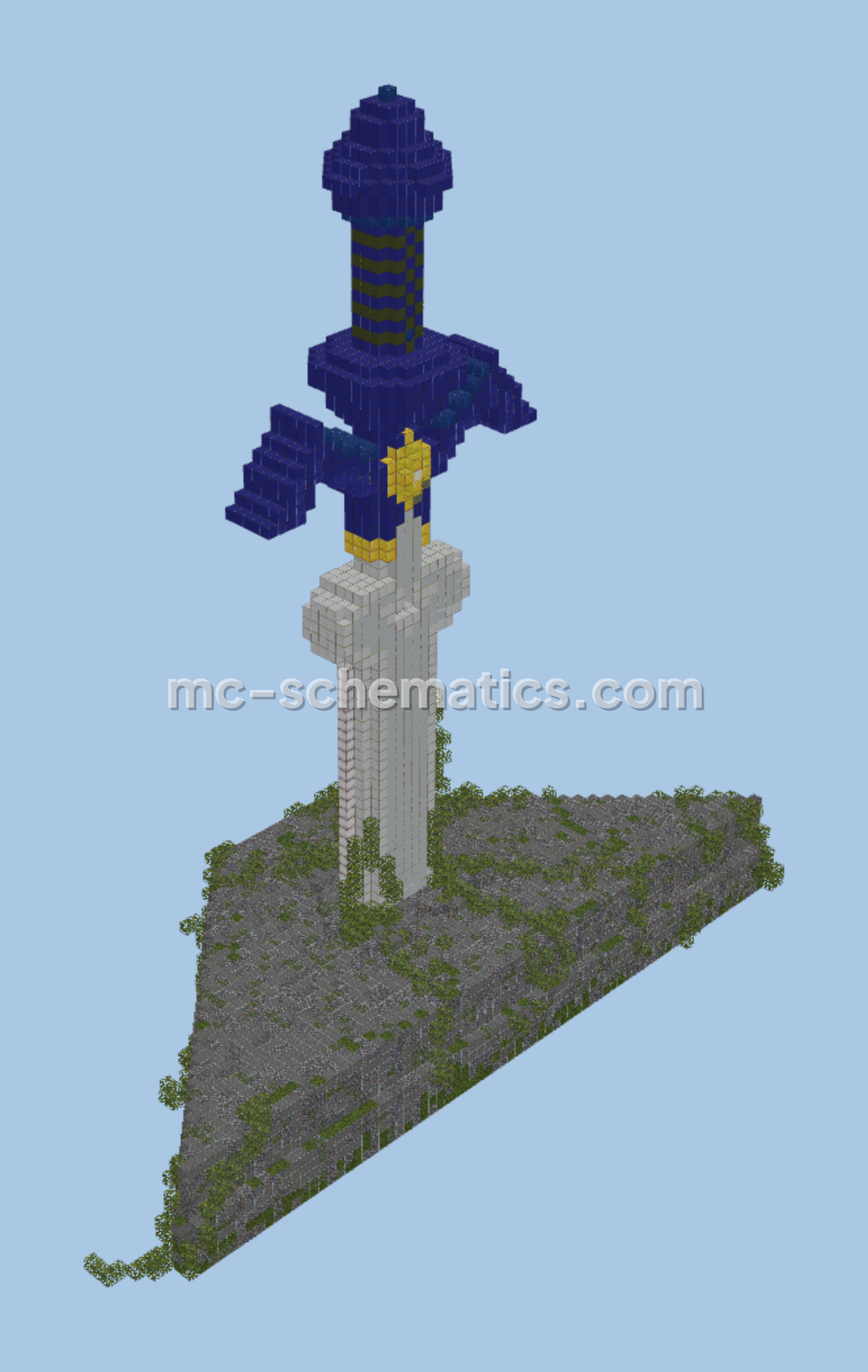 Zelda Master Sword Building Minecraft schematic preview