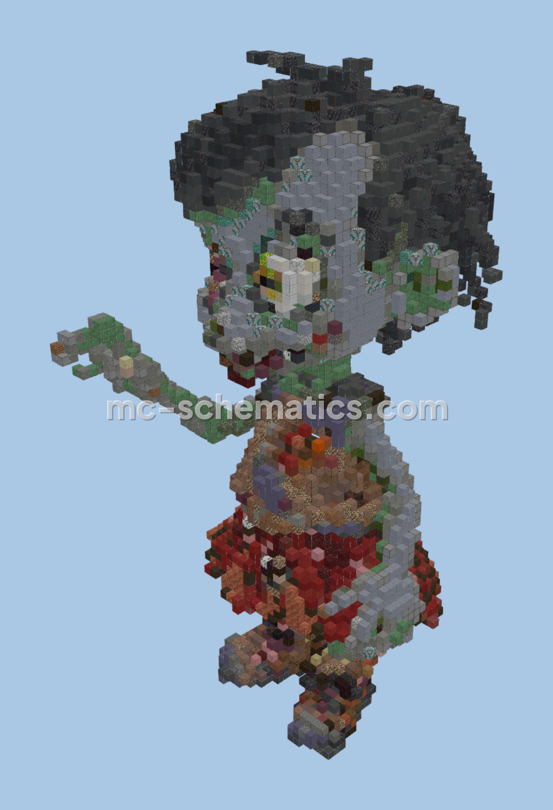 Zombie Structure Minecraft schematic preview