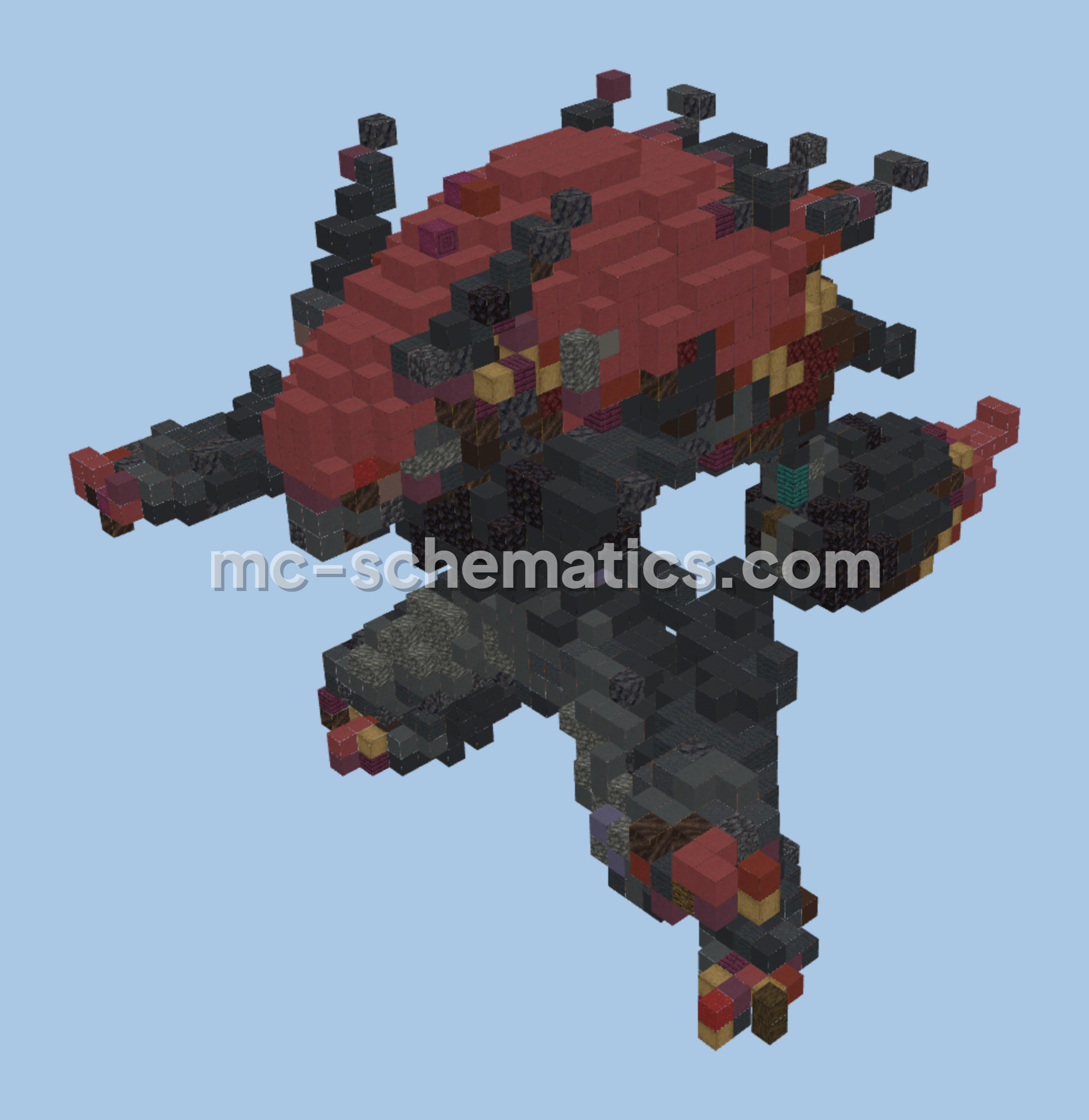 Zoroark Pokemon Statue Minecraft schematic preview