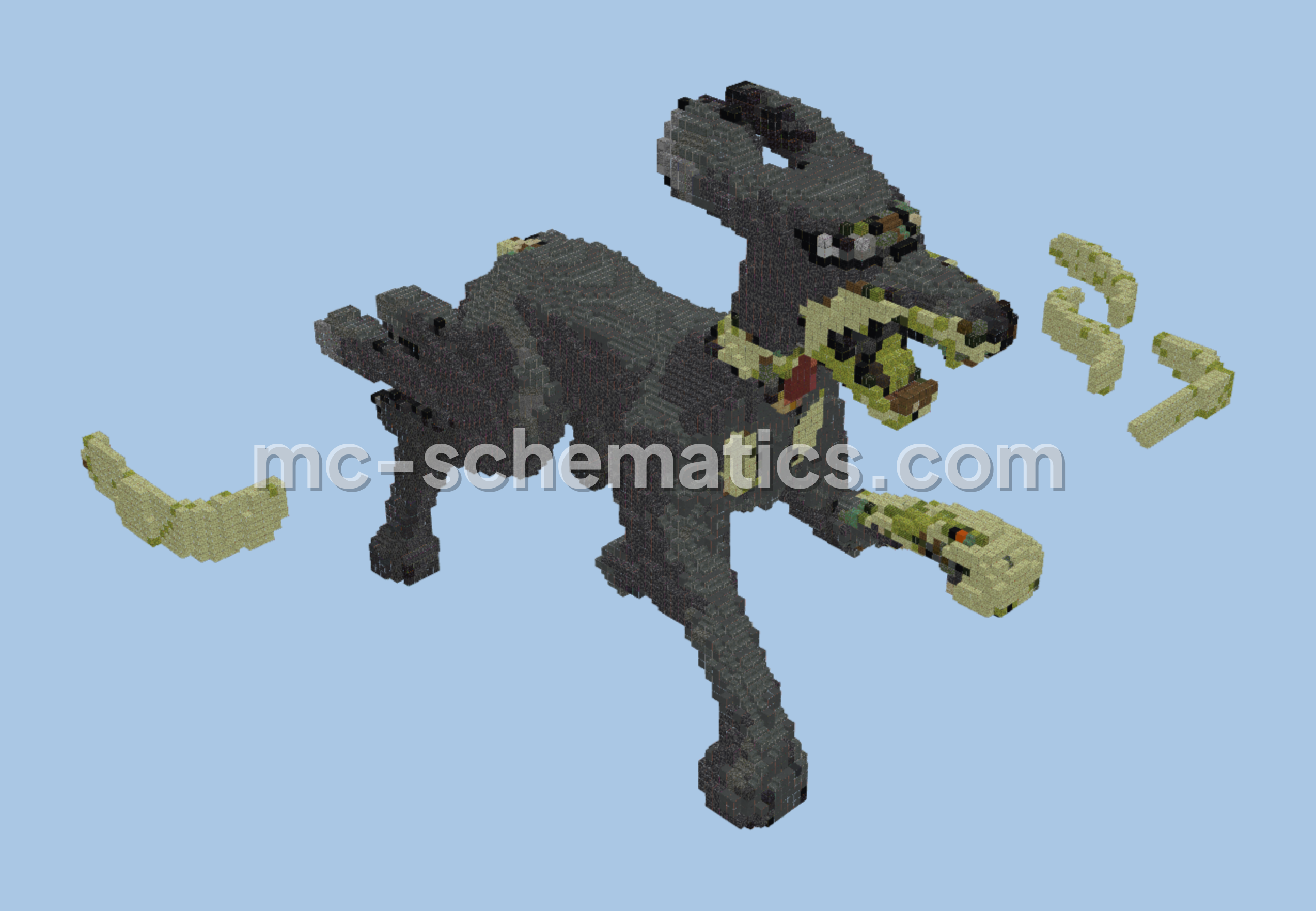 Zygarde 10% Form Structure Minecraft schematic preview