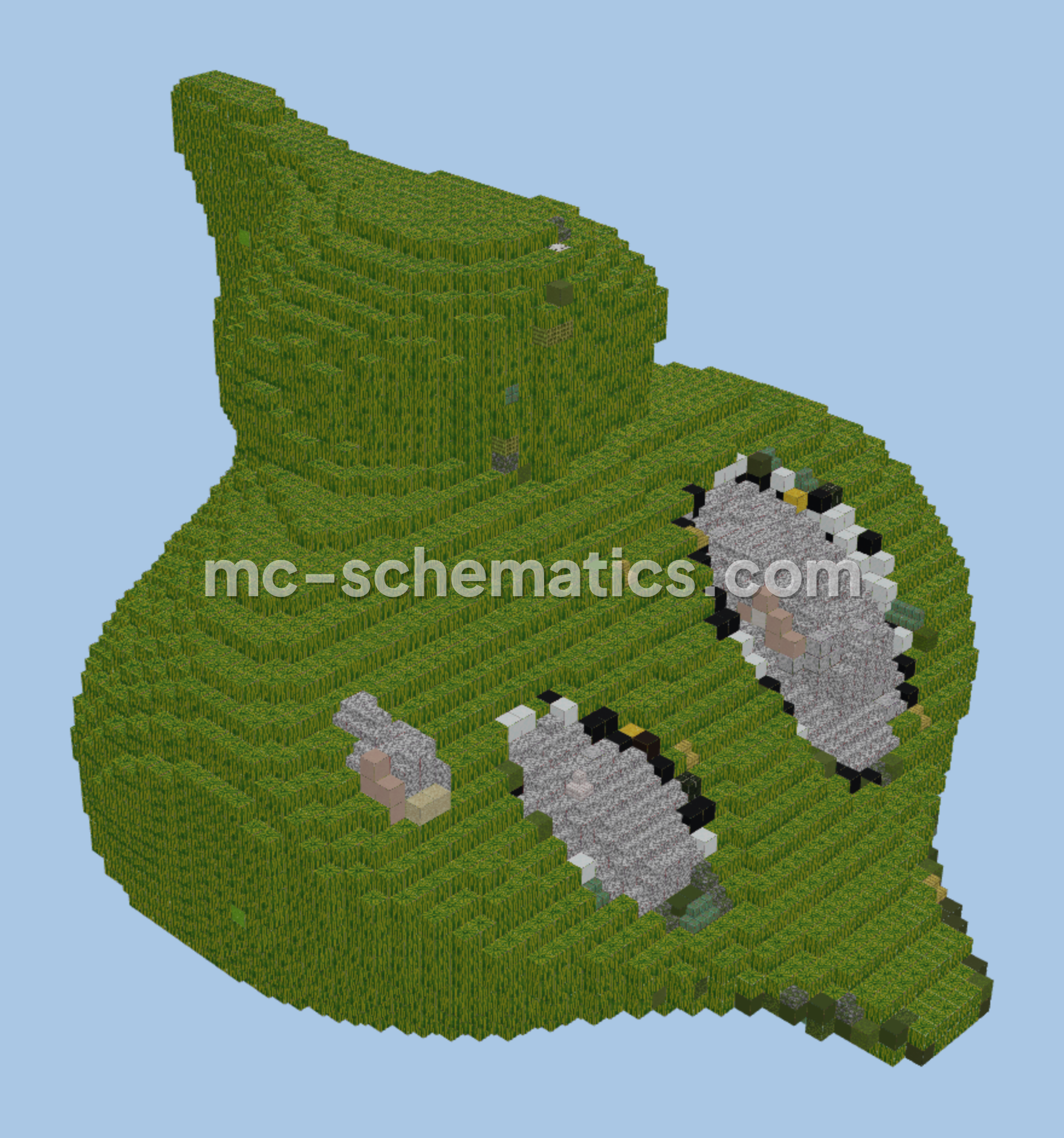 Zygarde Cell Structure Minecraft schematic preview
