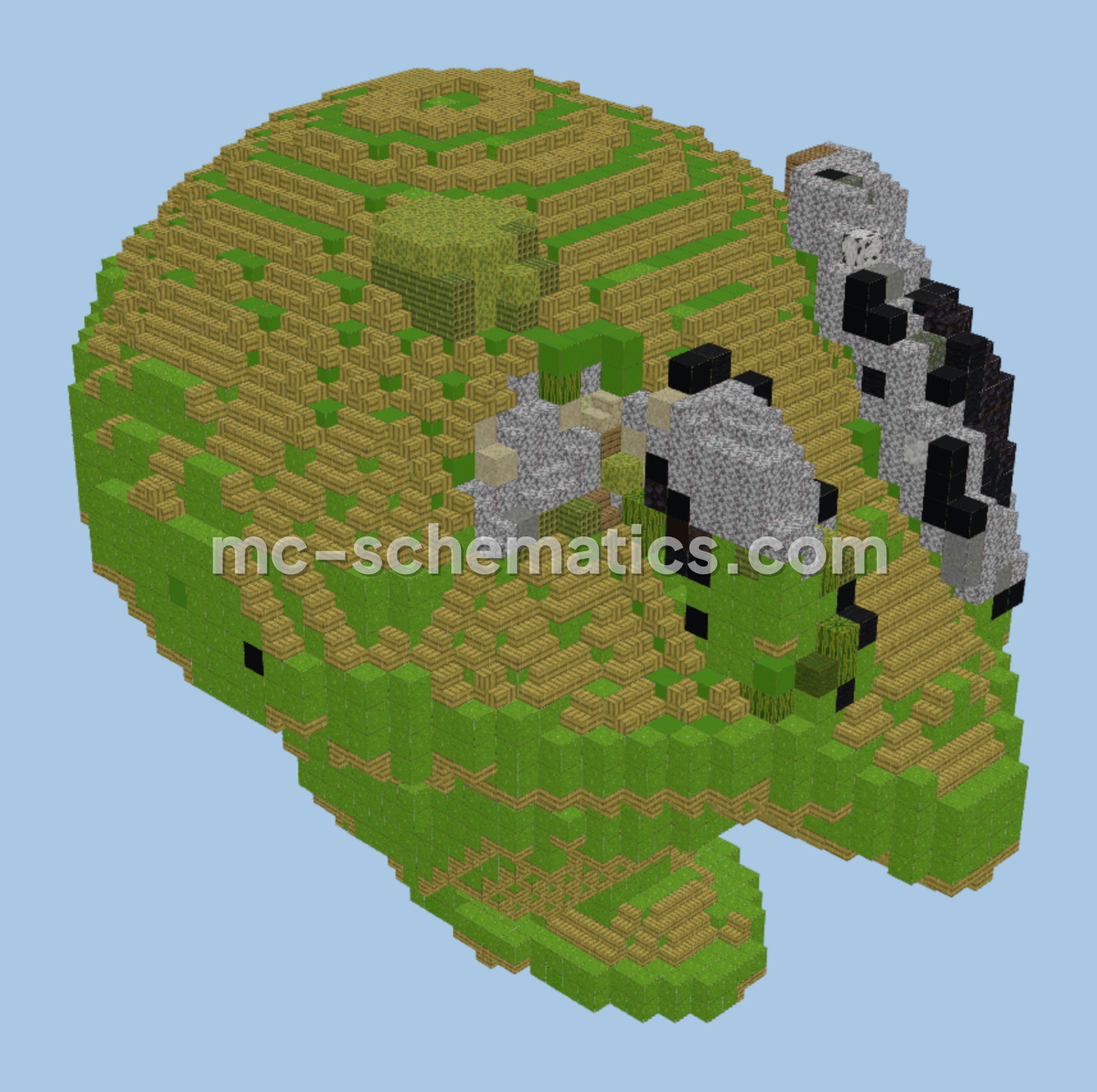 Zygarde Core Minecraft Build Minecraft schematic preview