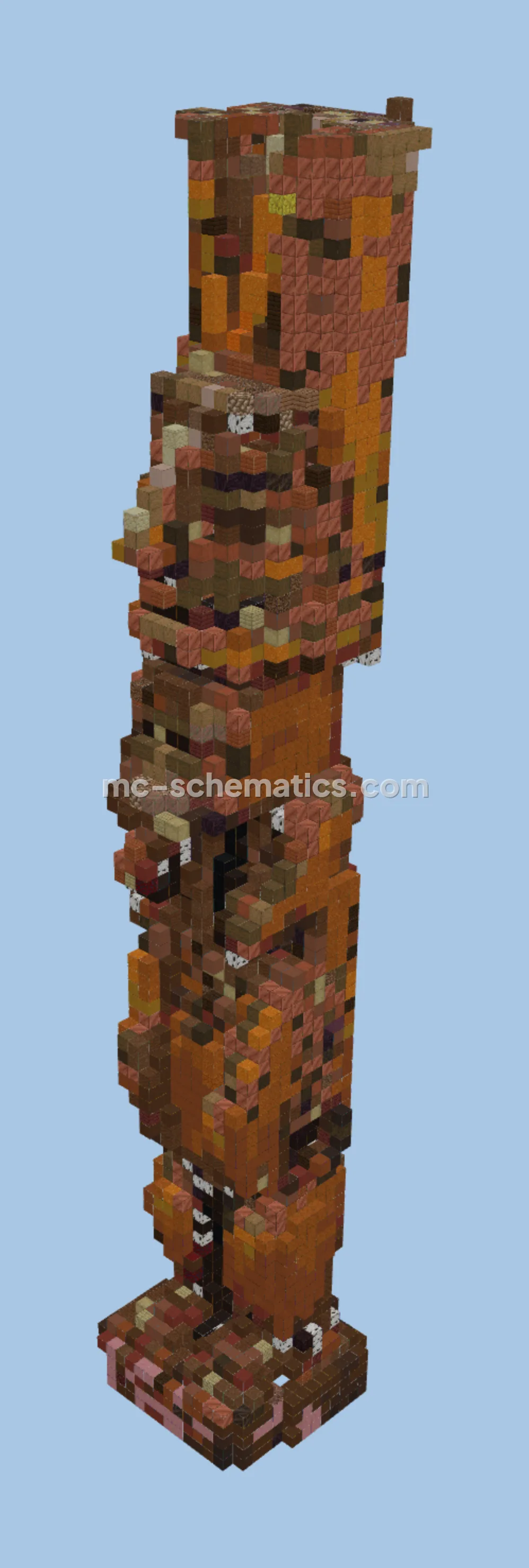 Ancient Aztec Pillar Structure