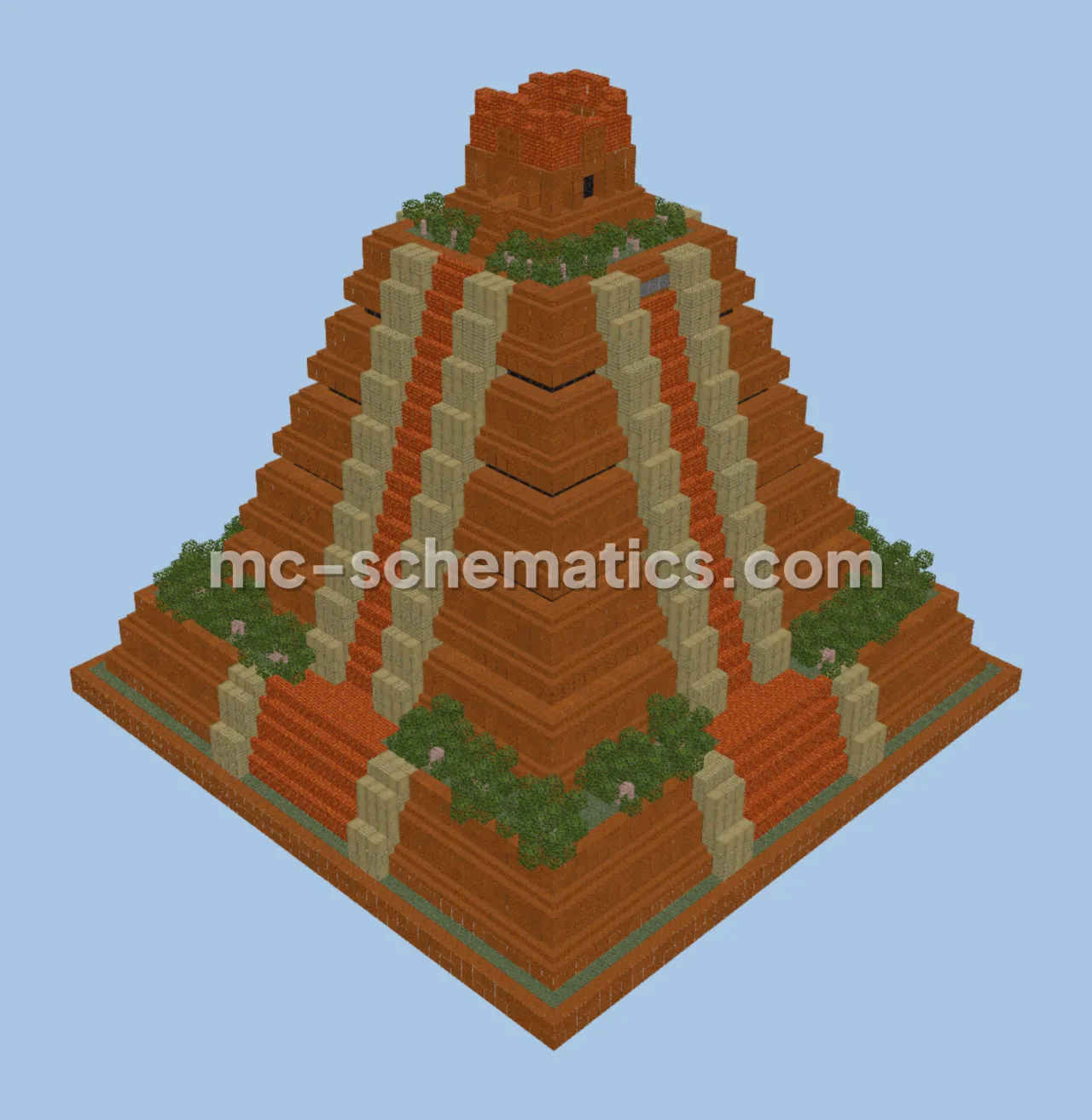 Ancient Aztec Pyramid Temple