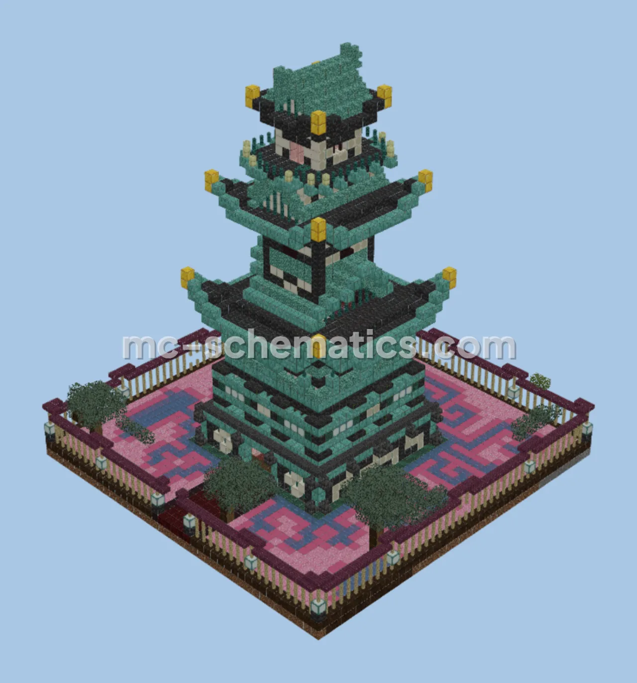 Asian Style Temple Structure