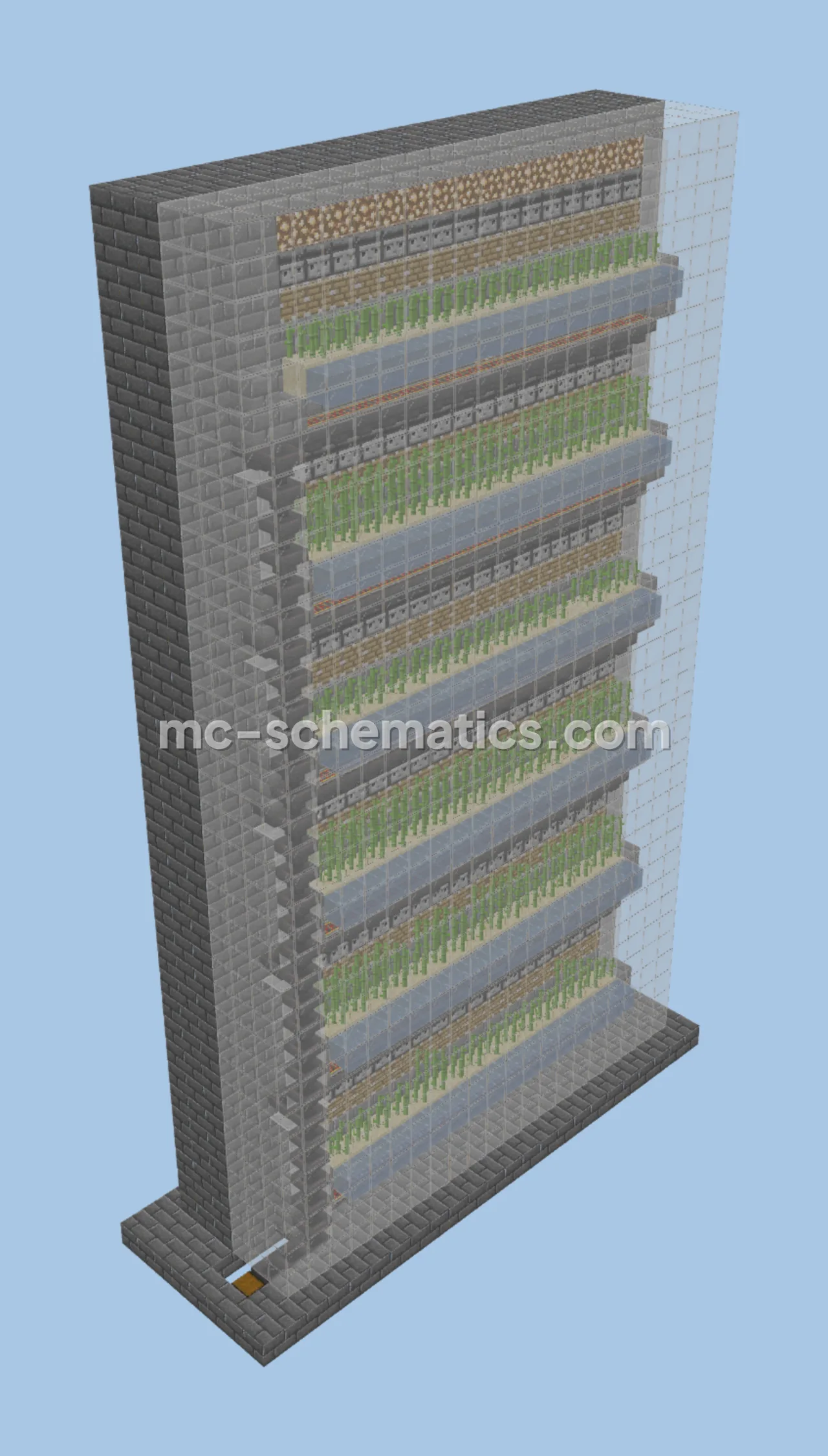 Automated Sugar Cane Farm with Minecart System