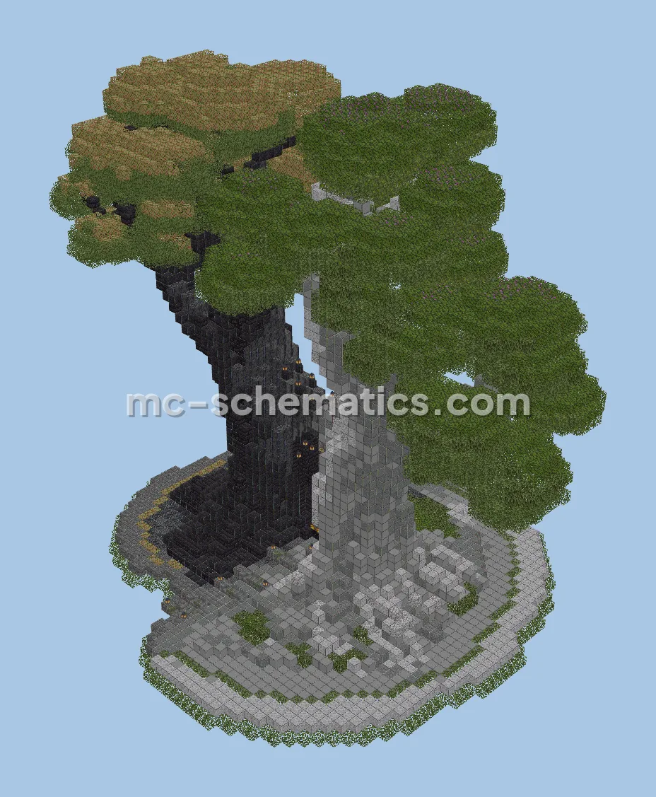Bicolor Nether Tree Portal