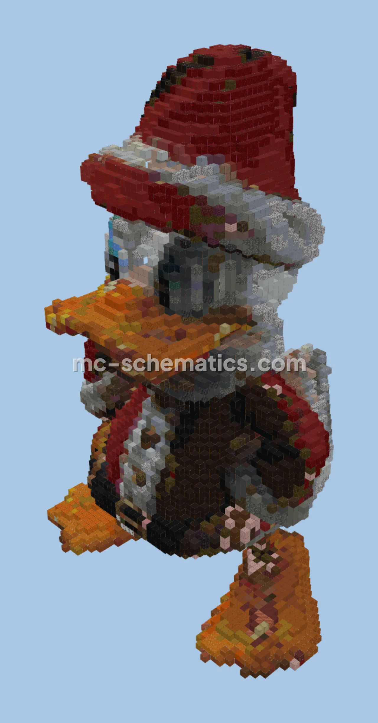 Christmas Donald Duck Statue