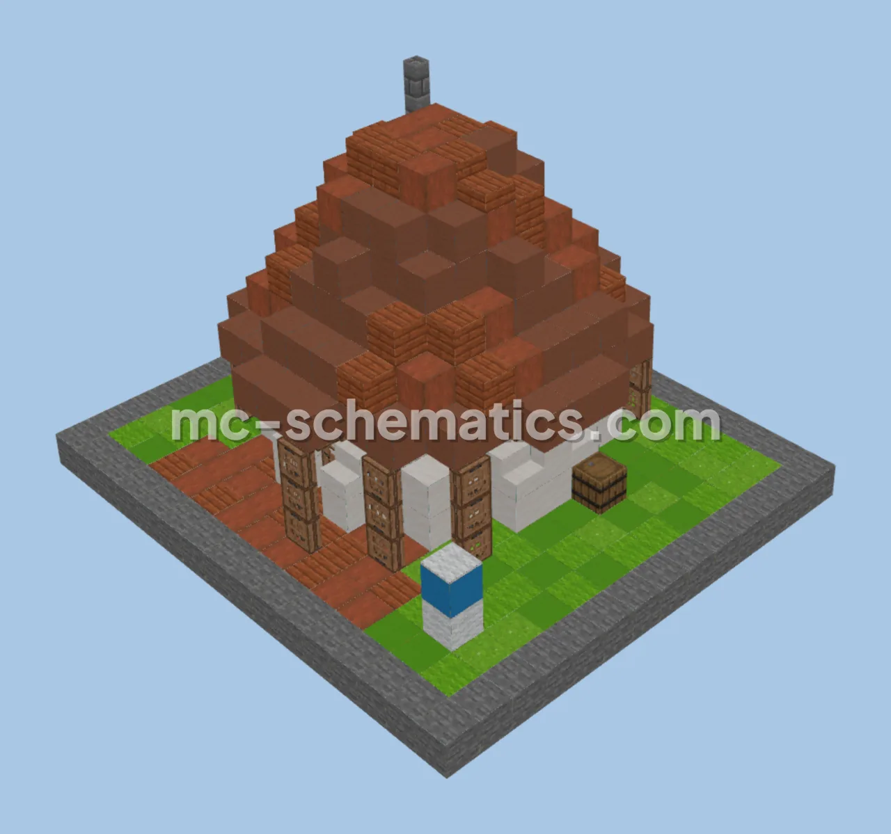 Clumsy Smurf House Minecraft Build