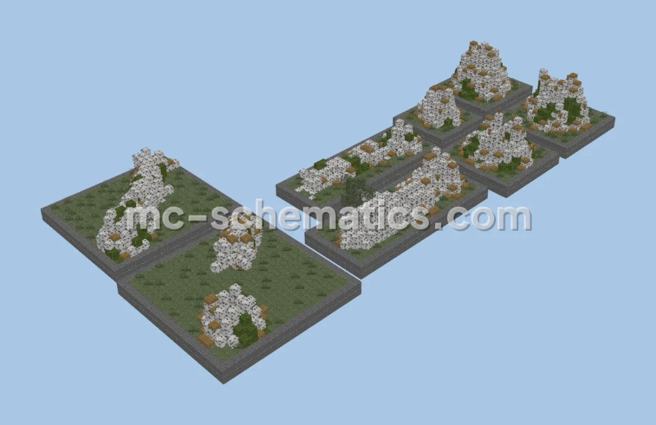 Custom Jungle Fallen Trees Pack