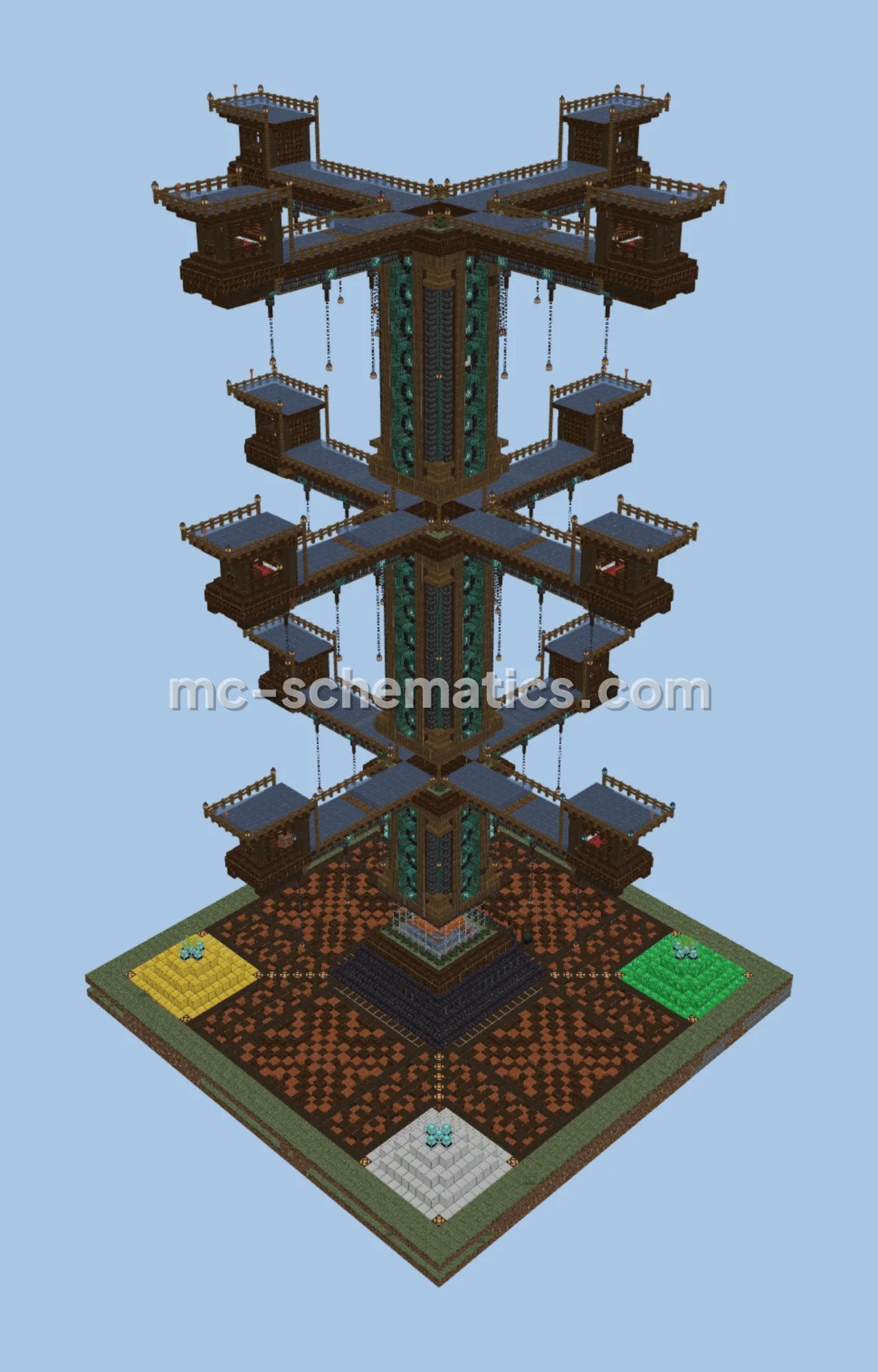 Decorated Iron Farm With Auto Storage