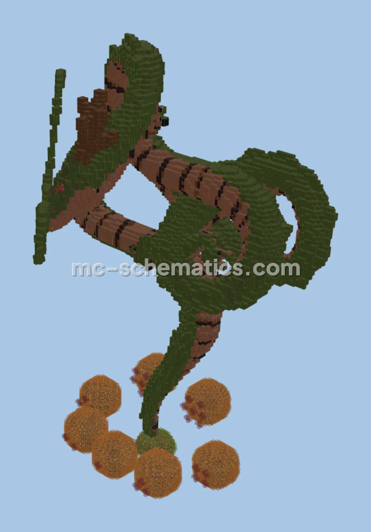 Dragon Ball Shenron Minecraft Statue Build