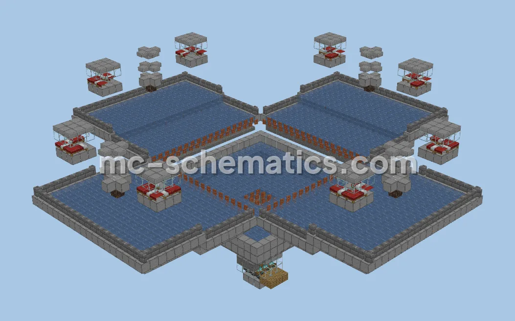 Efficient Early Game Iron Farm Design