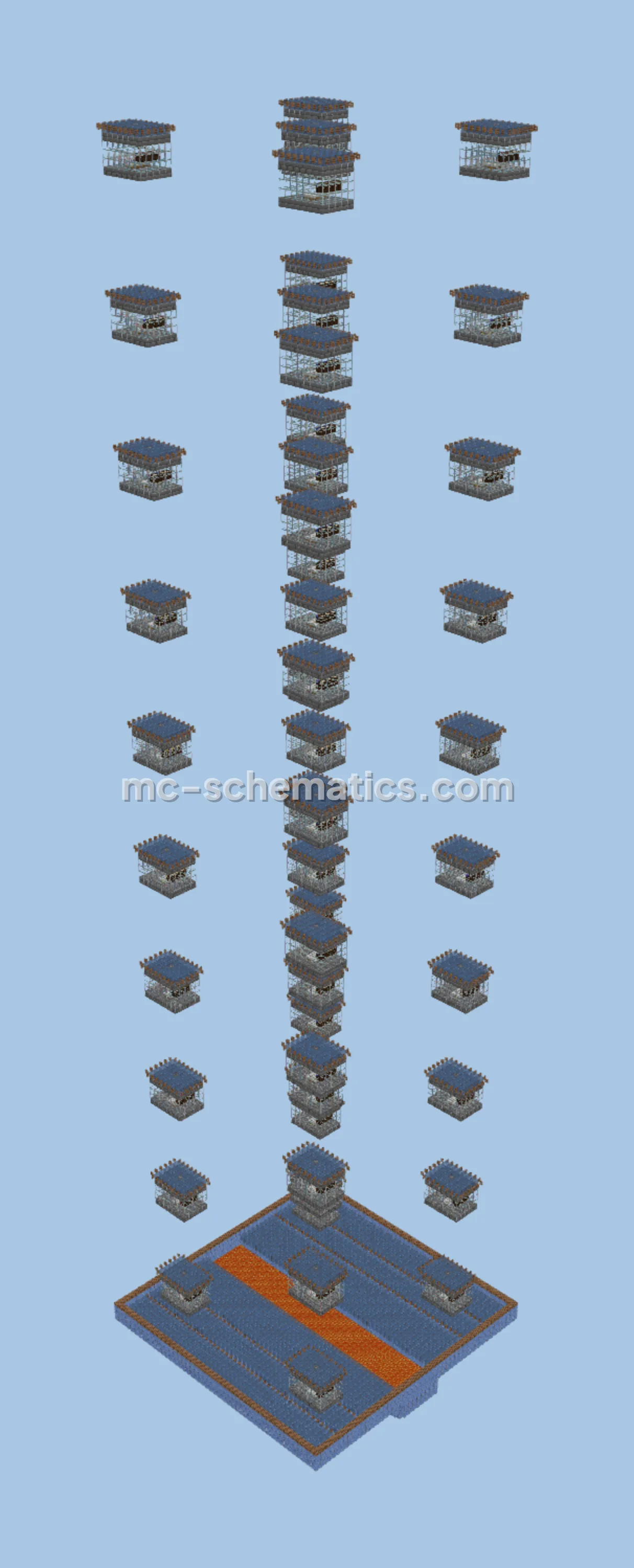 Expandable 60-Module Iron Farm with Auto-Crafting