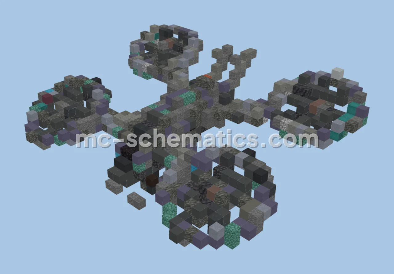Futuristic Quad Drone Vehicle