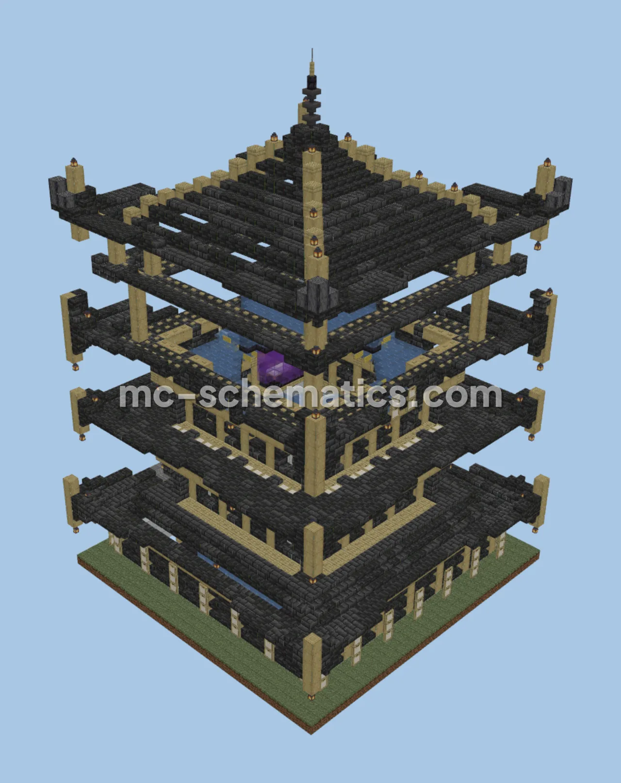 Japanese Temple Iron Farm