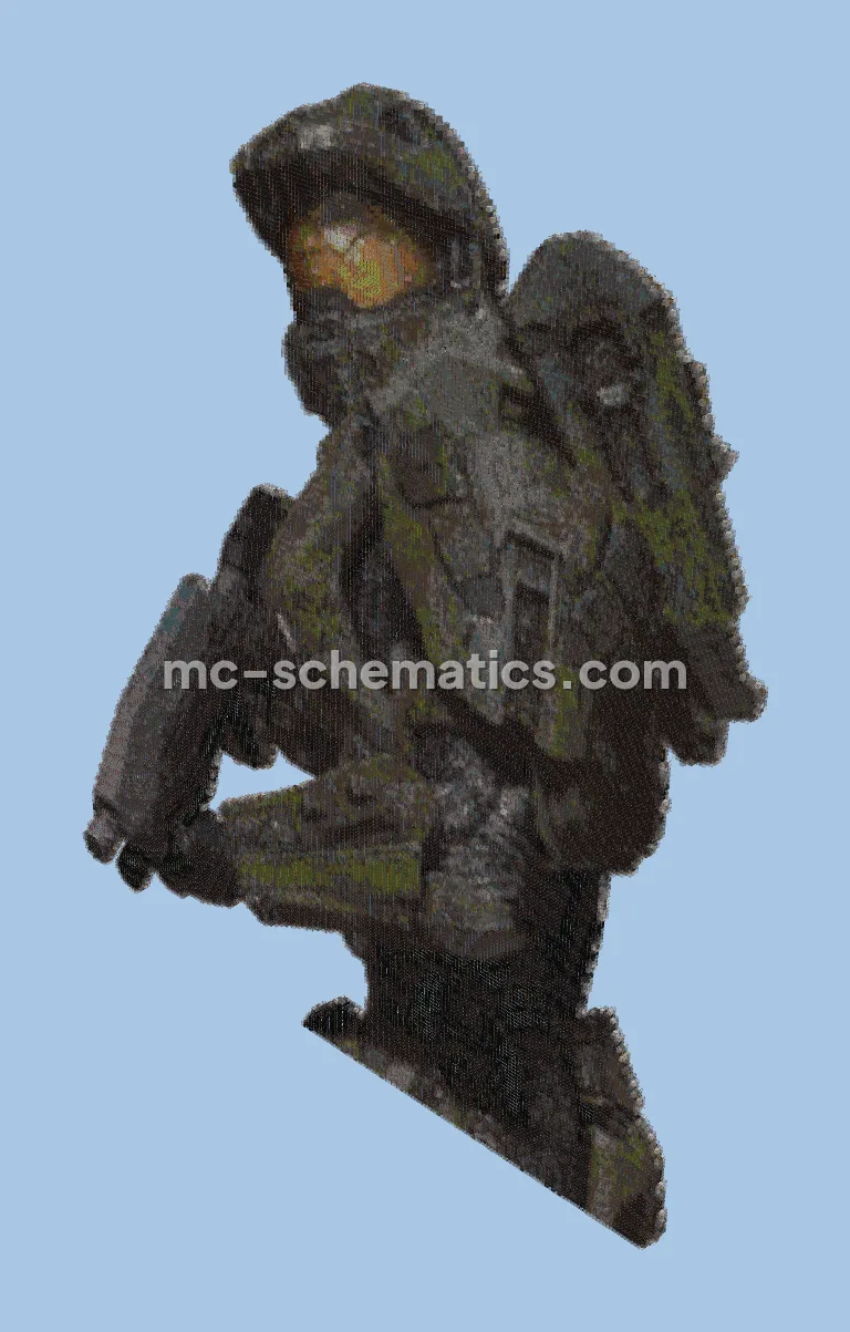 Halo Character Pixel Art