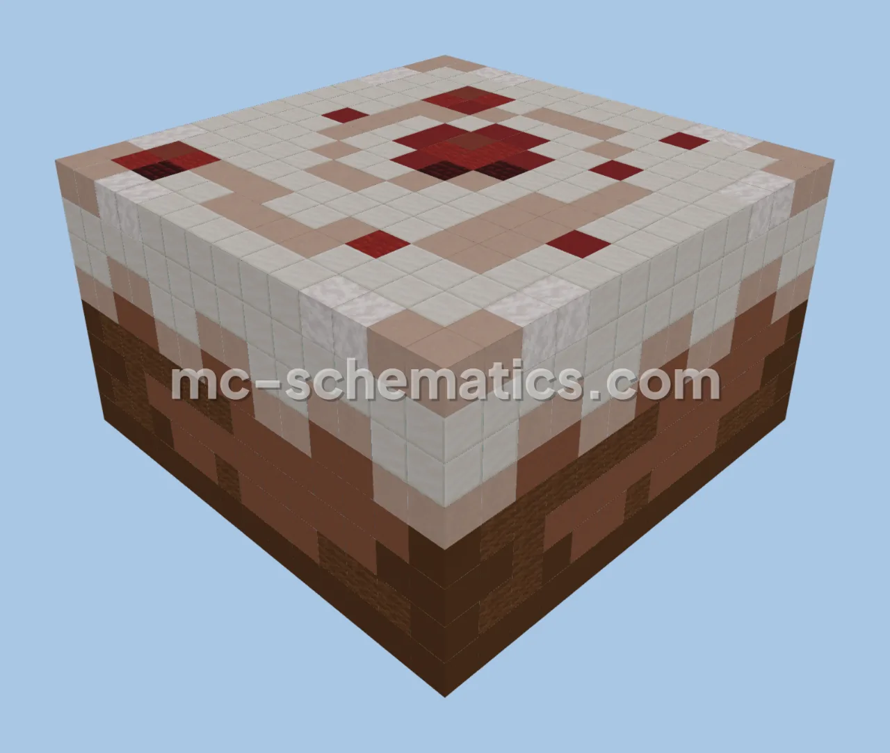 Highly Detailed Minecraft Cake Block Recreation