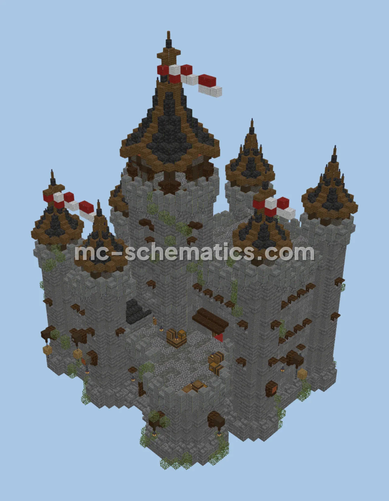 Imposing Stone Castle Fortress
