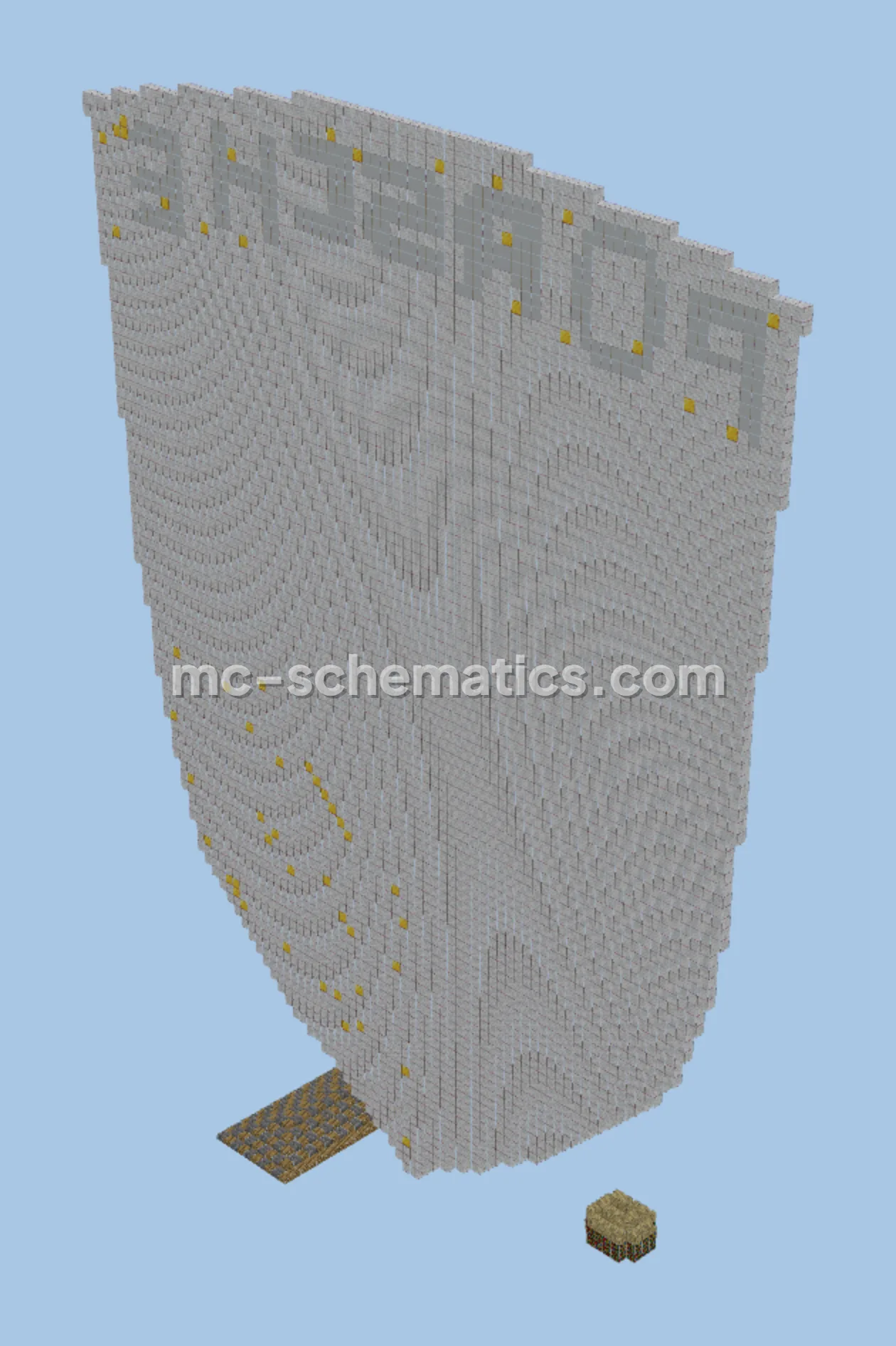 Large Porsche Logo Pixel Art