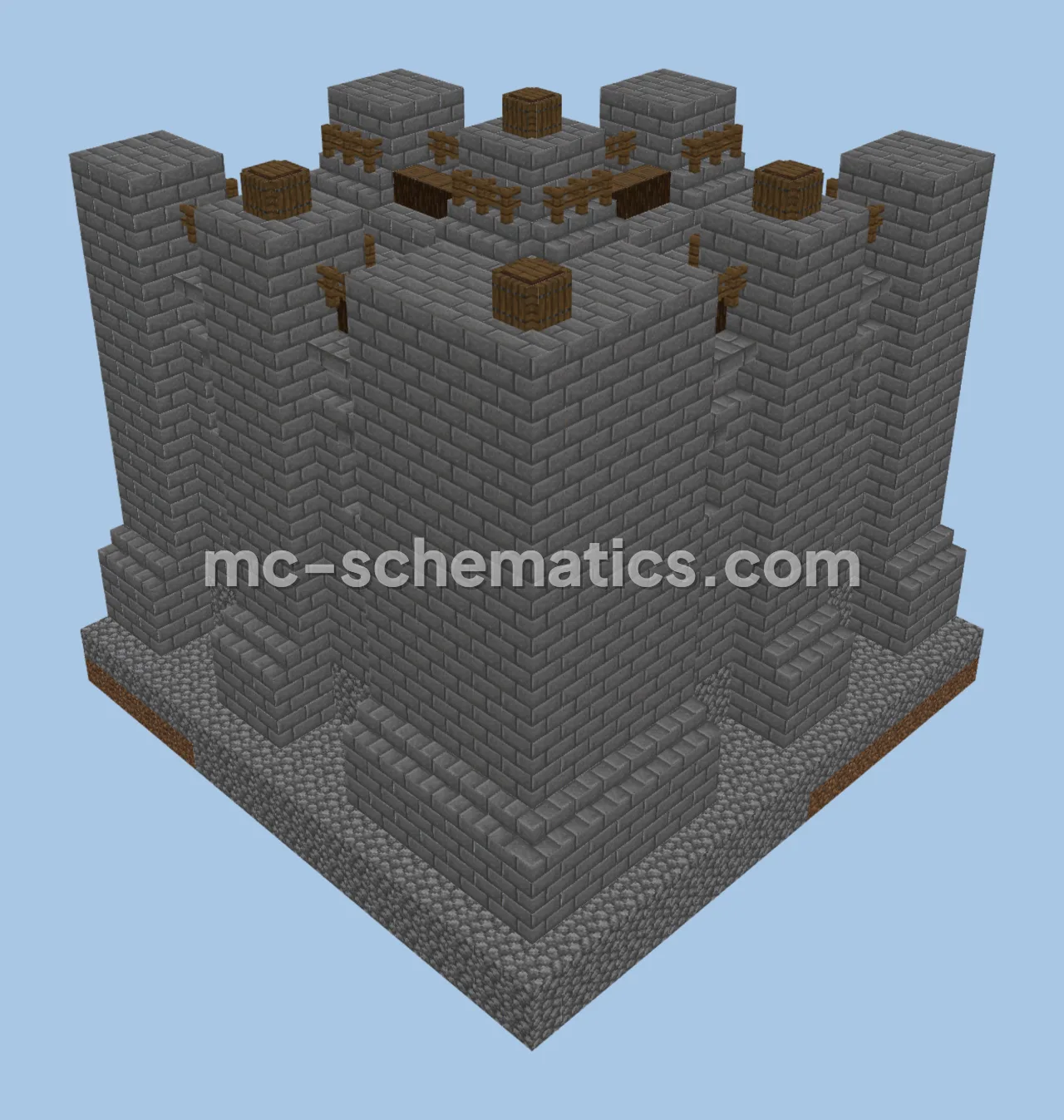 Leniland Fortress Corner Wall Section
