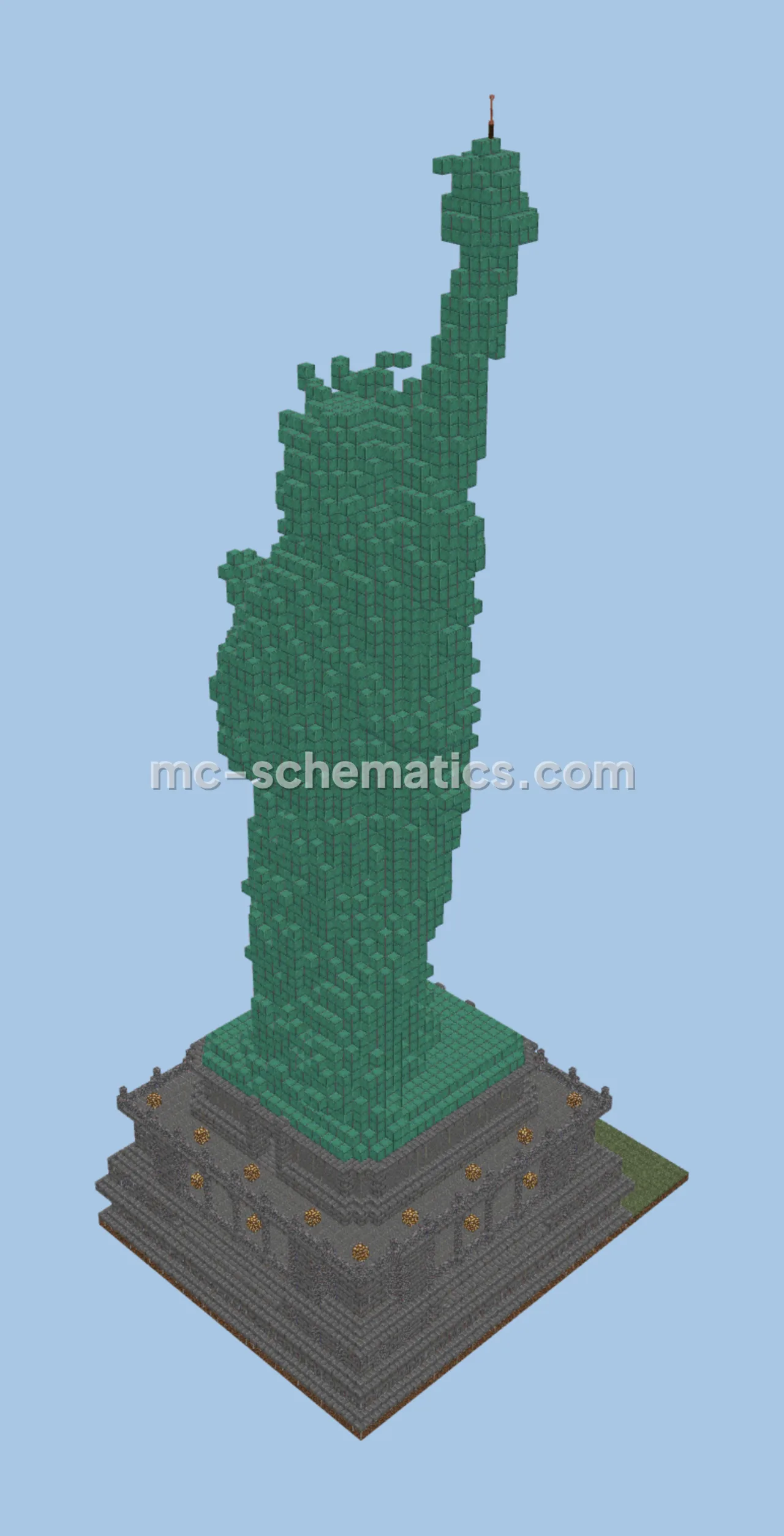 Liberty Statue Copper Build
