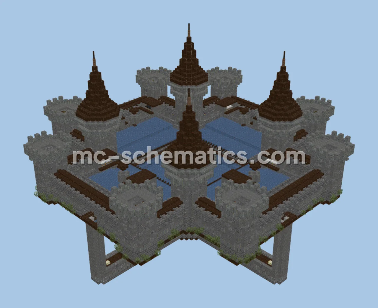 Medieval Castle Iron Farm Decoration