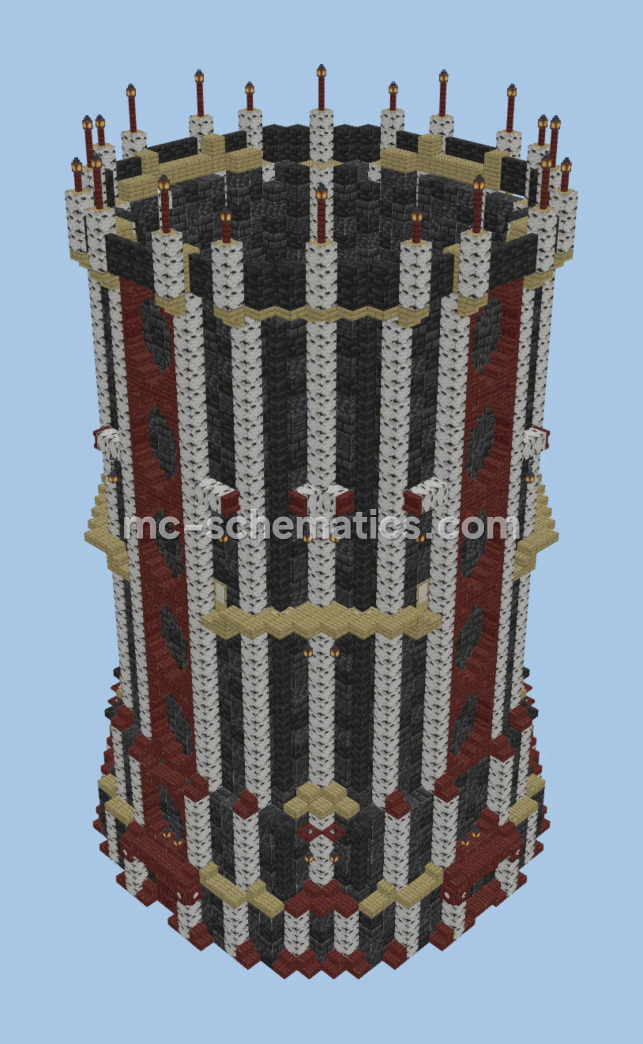 Medieval Tower With Sugar Cane Farm