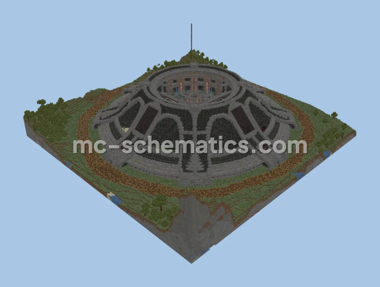 Modern Survival Base with Integrated Farms and Lower Level