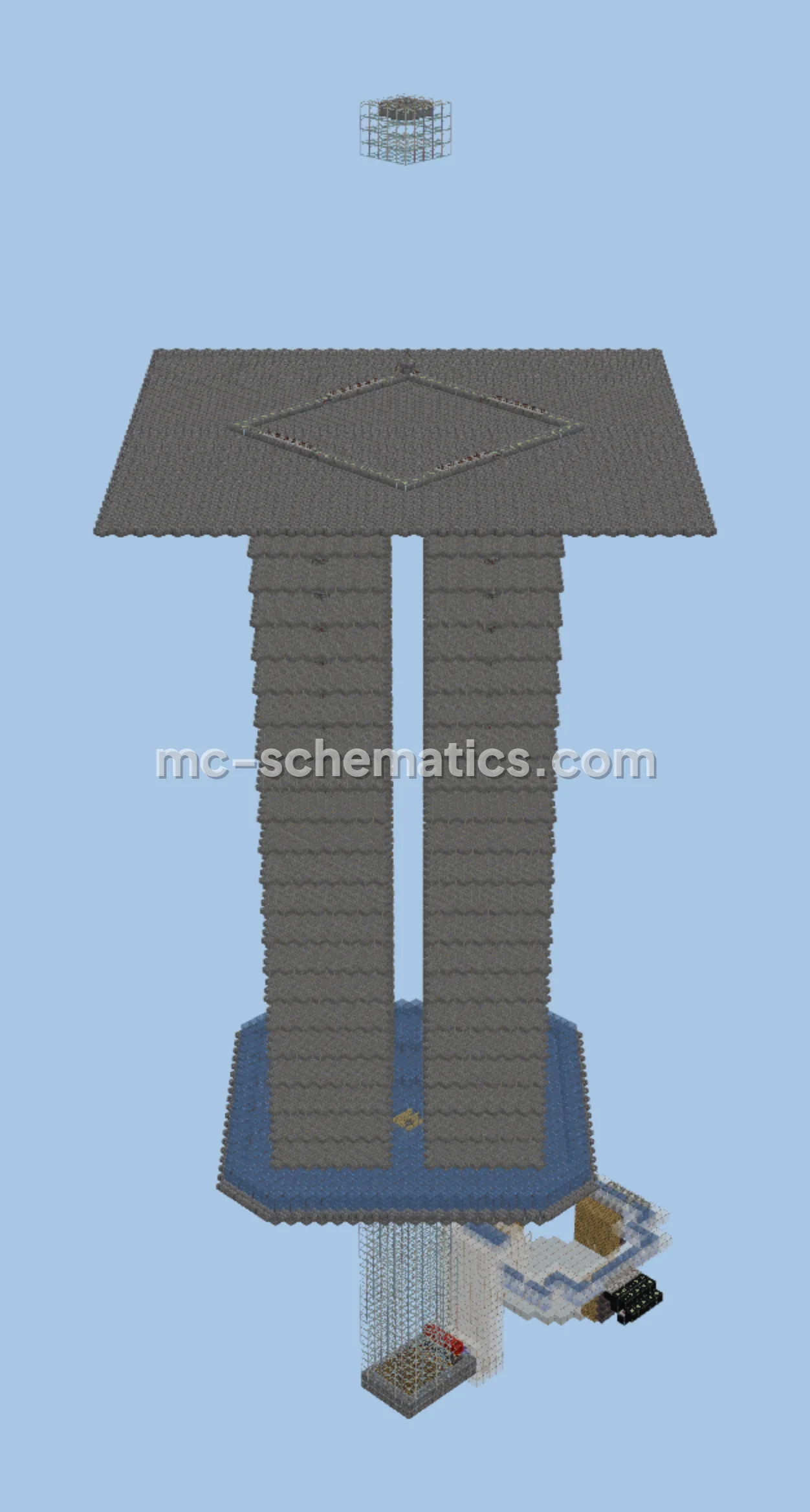 Multi-Level Mob Farm with Storage