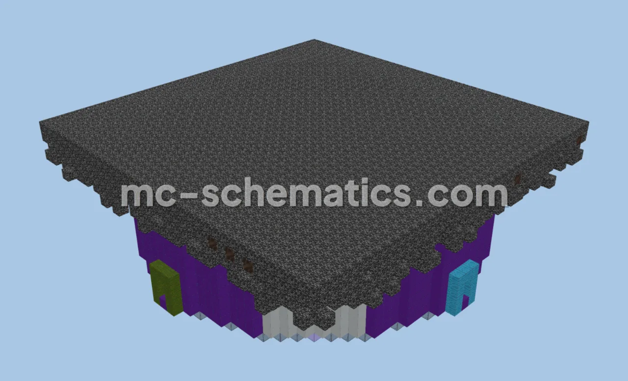 Nether Hub with Glass Floors