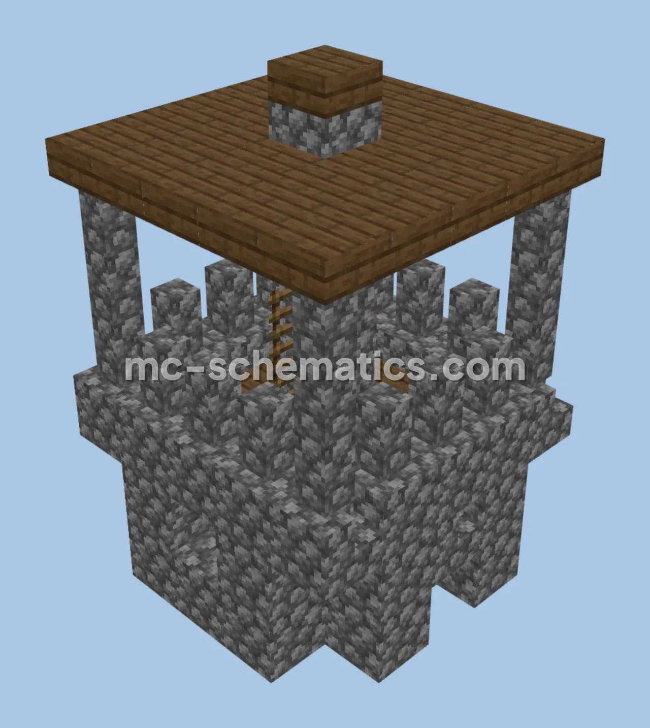 Oak Tower Topper Section