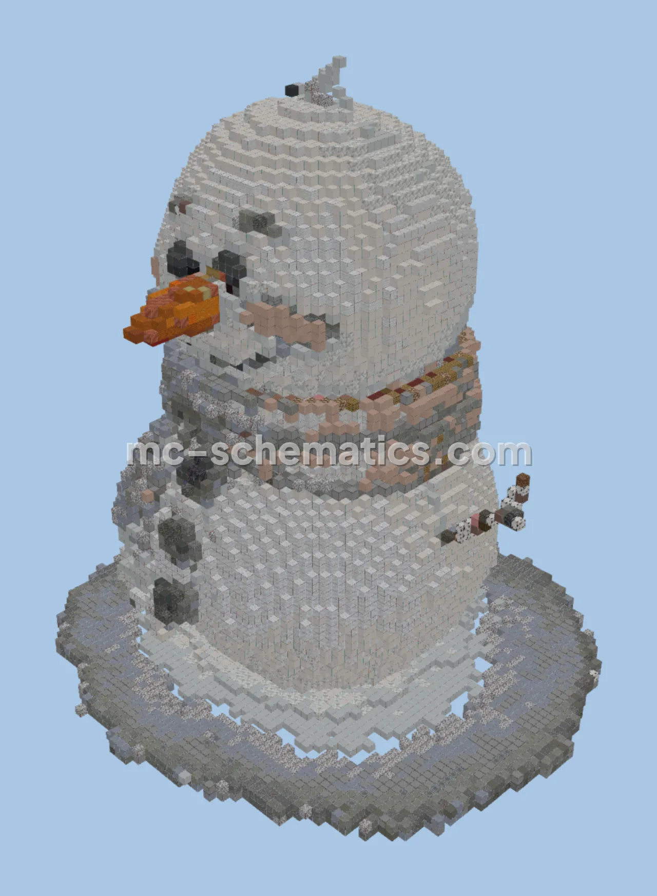 Olaf Cartoon Snowman