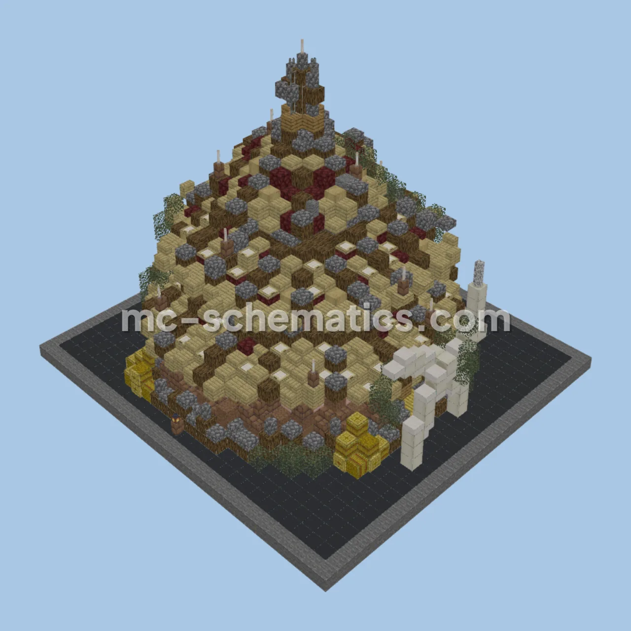 Orchish Big Hut Minecraft Structure