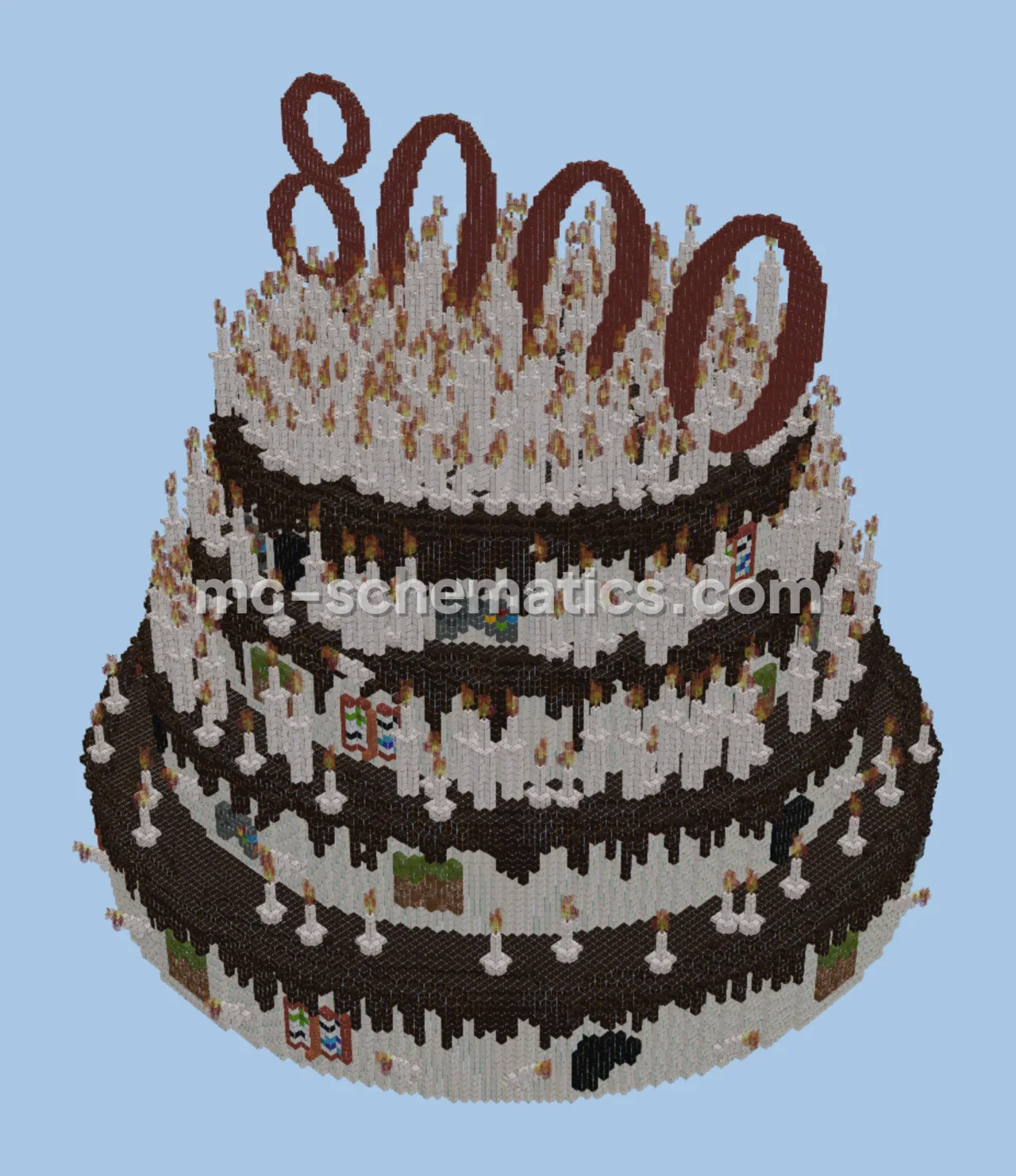Patreon 8000 Followers Cake Tower