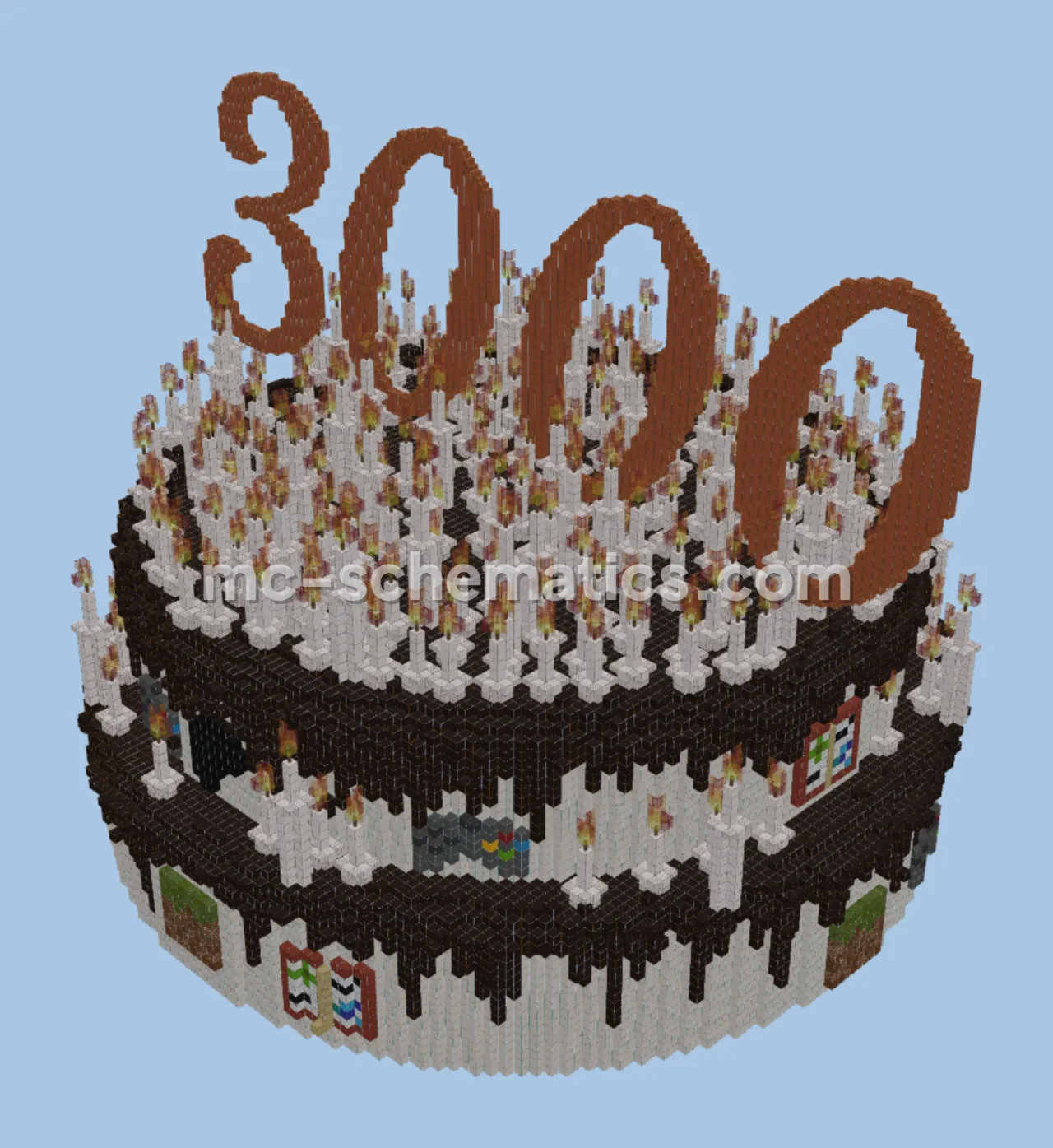 Patreon Cake 3000 Followers Tower